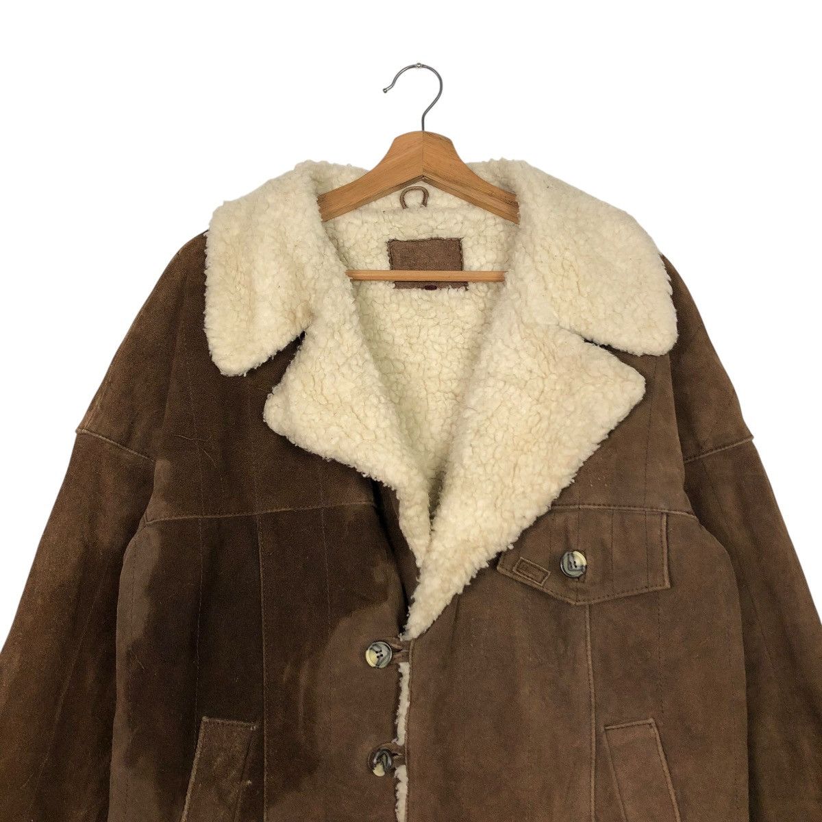 Japanese Brand VINTAGE BIKER LEATHER JACKET SHEARLING UNBRAND ISSEY MIYAKE Size US M / EU 48-50 / 2 - 5 Thumbnail