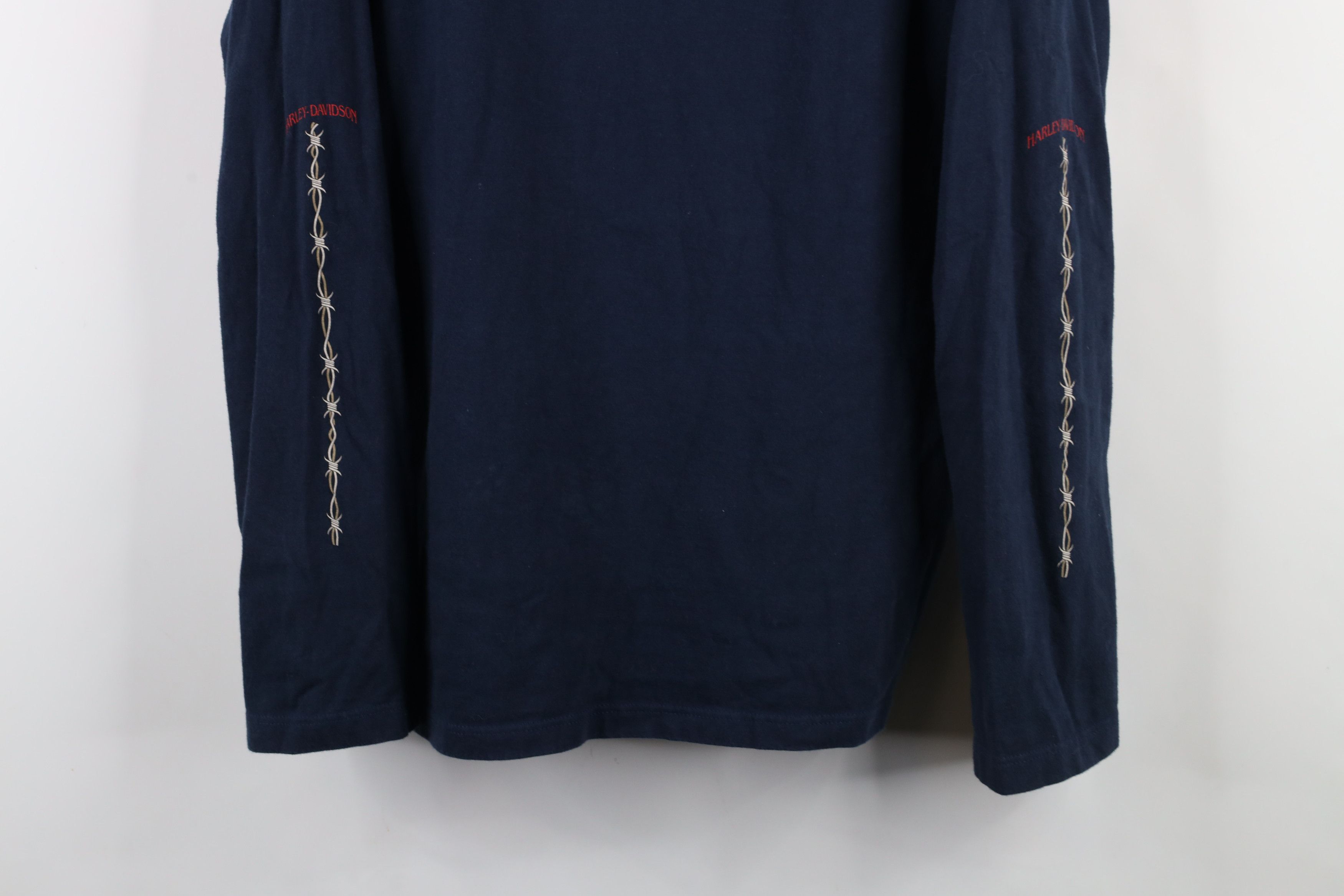 Harley Davidson × Vintage Vintage Y2K 2003 Harley Davidson Tribal T-Shirt Blue USA Size XL / US 12-14 / IT 48-50 - 3 Thumbnail
