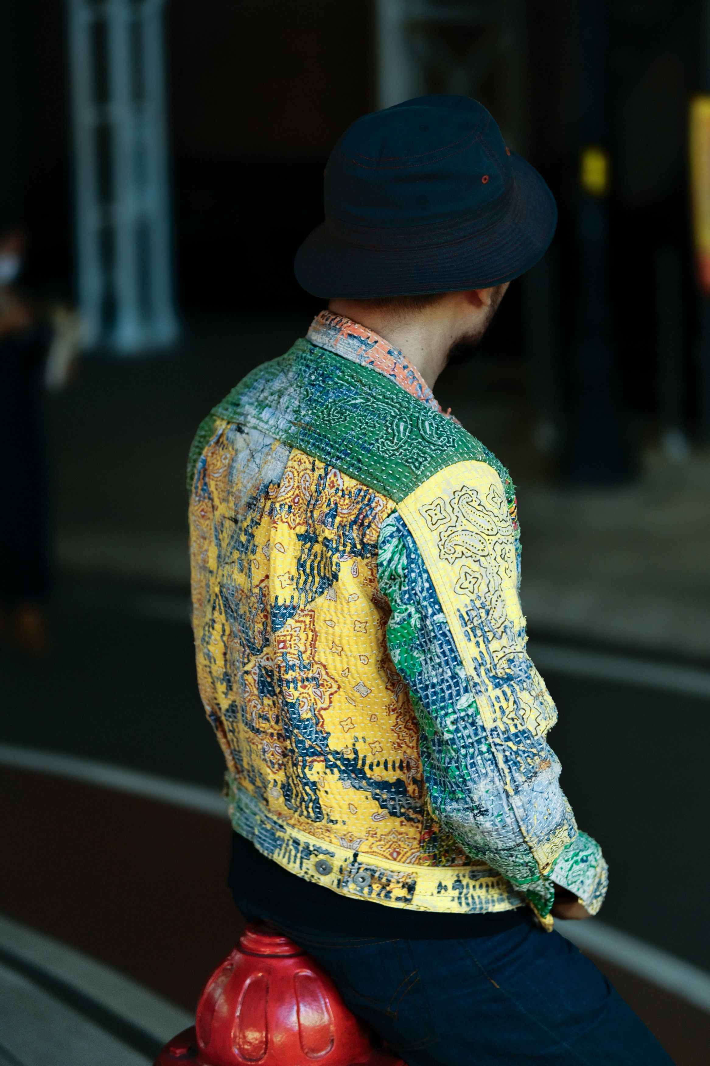 Levi's Jacket Levis 507 Vintage Selvedge Custom Sashiko Sorosjacket Size US M / EU 48-50 / 2 - 2 Thumbnail