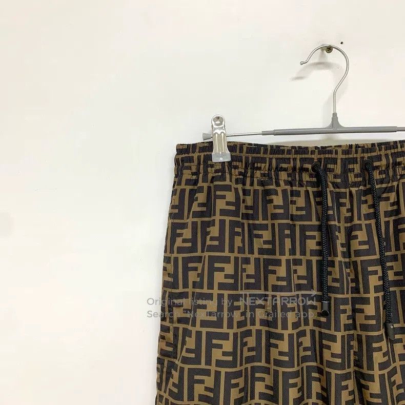 Fendi Fendi Double F Logo Printed Drawcord Waist Casual Pants Size US 30 / EU 46 - 8 Thumbnail