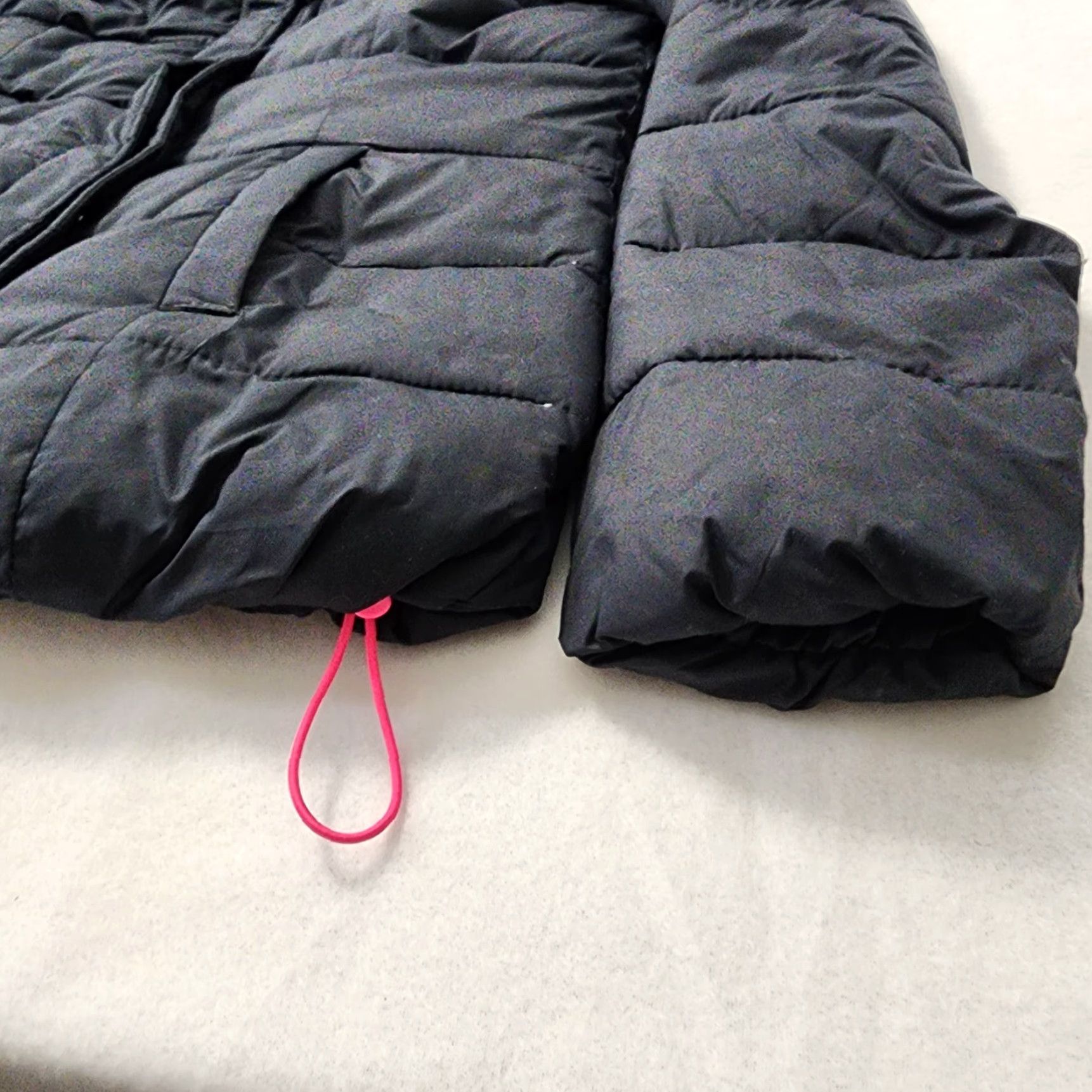 Abercrombie & Fitch VINTAGE Abercrombie & Fitch Puffer Jacket Womens Large Black Down Hooded Fleece Lined Full Zip Size L / US 10 / IT 46 - 6 Thumbnail