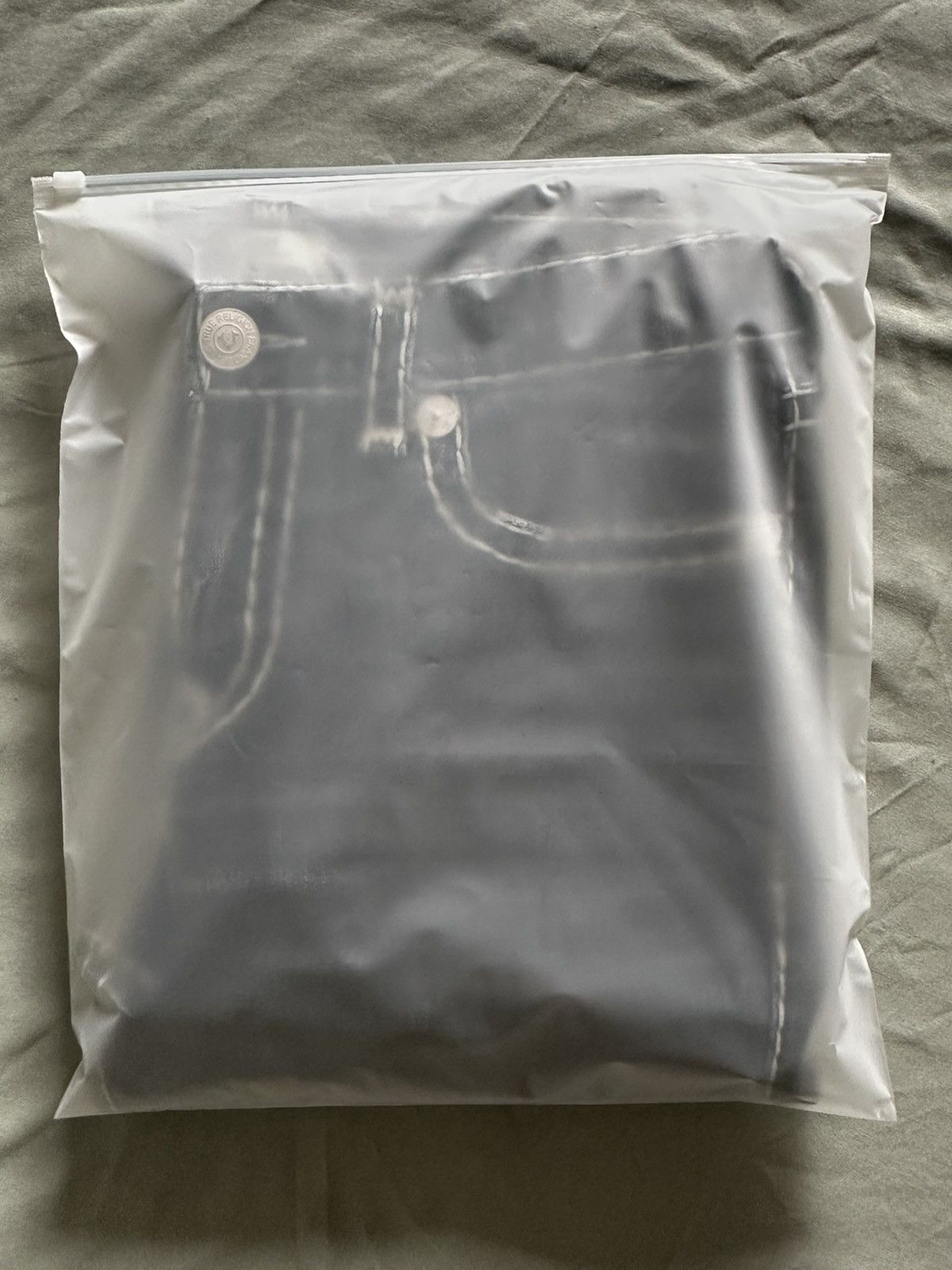 True Religion × Vintage True Religion Black Denim, White Constrast Stitch Pants Size US 34 / EU 50 - 7 Thumbnail