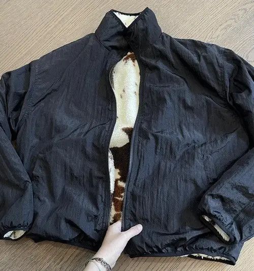 VIBE Vintage Hip Hop y2k Fluffy Wool Reversible Jacket Coat Size US XXL / EU 58 / 5 - 8 Thumbnail