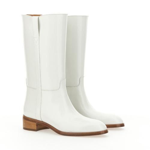 Image of Gucci Boots Leather Brushed Snow White, Men's (Size 13)