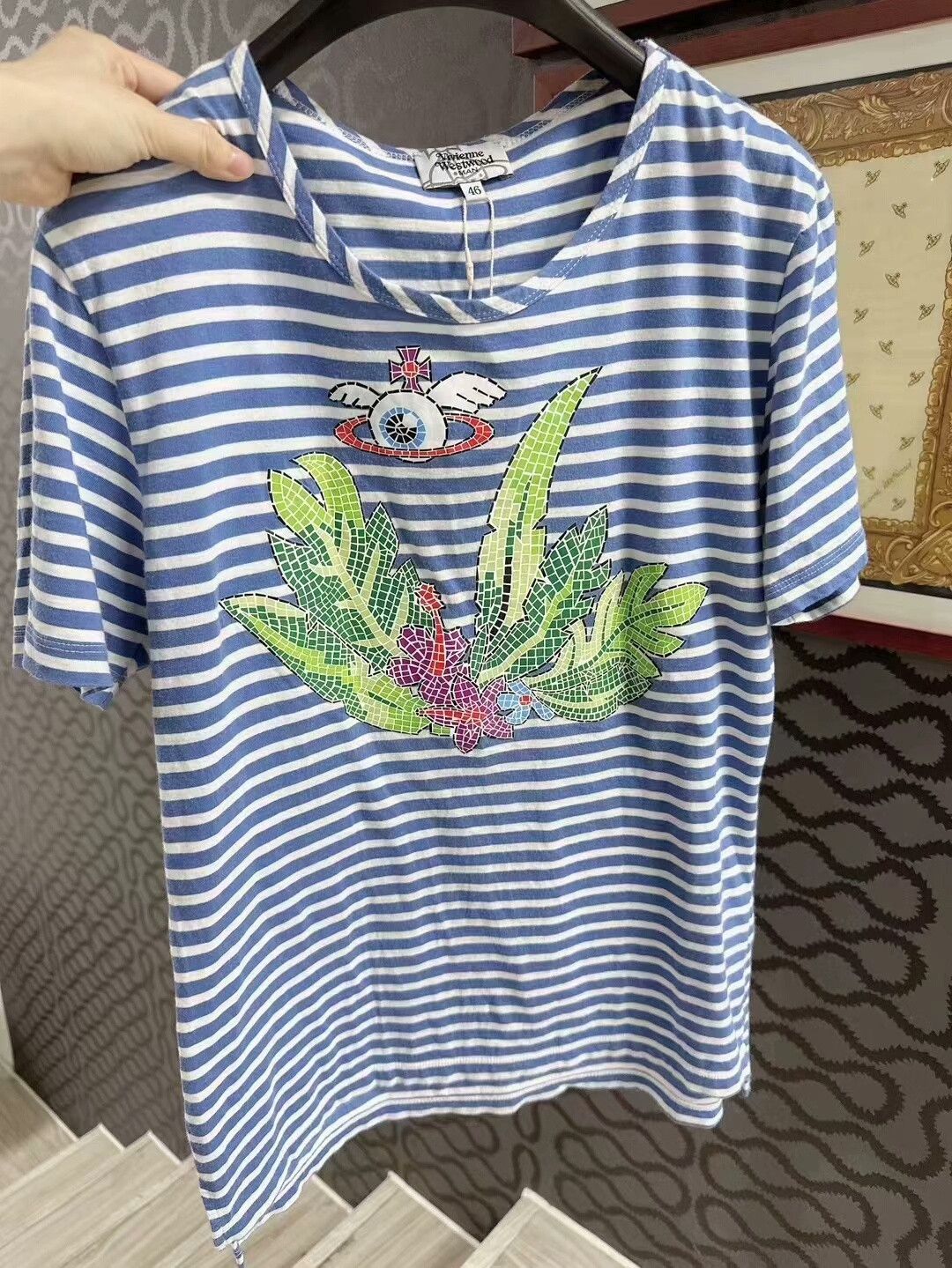 Vivienne Westwood Vivienne Westwood Saturn Stripe T-Shirt Size US S / EU 44-46 / 1 - 1 Thumbnail