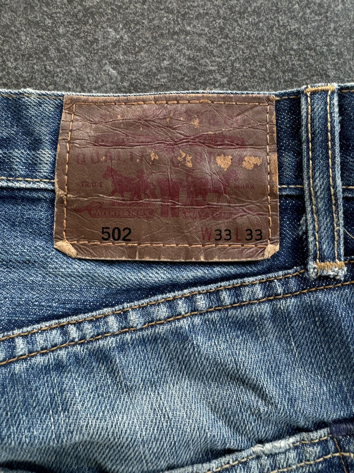 If Six Was Nine 💸LASTDROP💸 Vintage Levis 502 Distressed Ripped Denim Jeans Size US 34 / EU 50 - 15 Thumbnail