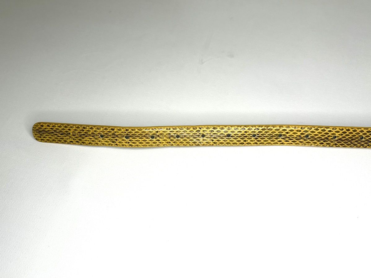 Bottega Veneta Bottega Veneta Intrecciato Snakeskin hybrid belt Size ONE SIZE - 5 Thumbnail