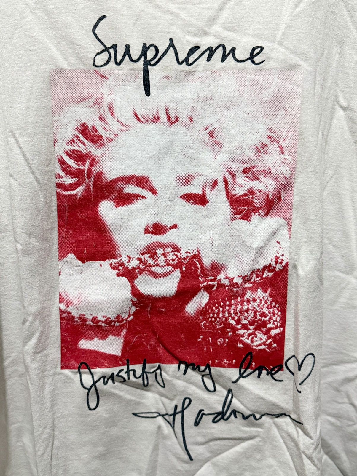 Supreme Supreme x Madonna Tee White Size US XL / EU 56 / 4 - 2 Thumbnail