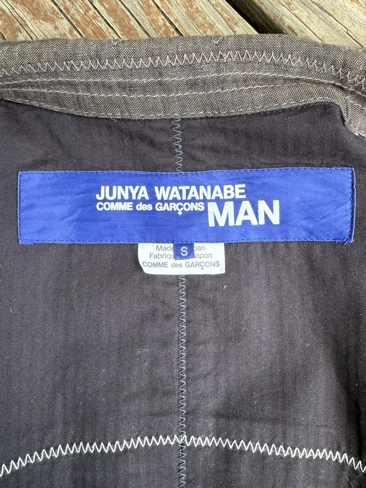 Comme des Garcons Comme des Garcons x Junya Watanabe MAN Patchwork Blazer Size 38R - 9 Thumbnail