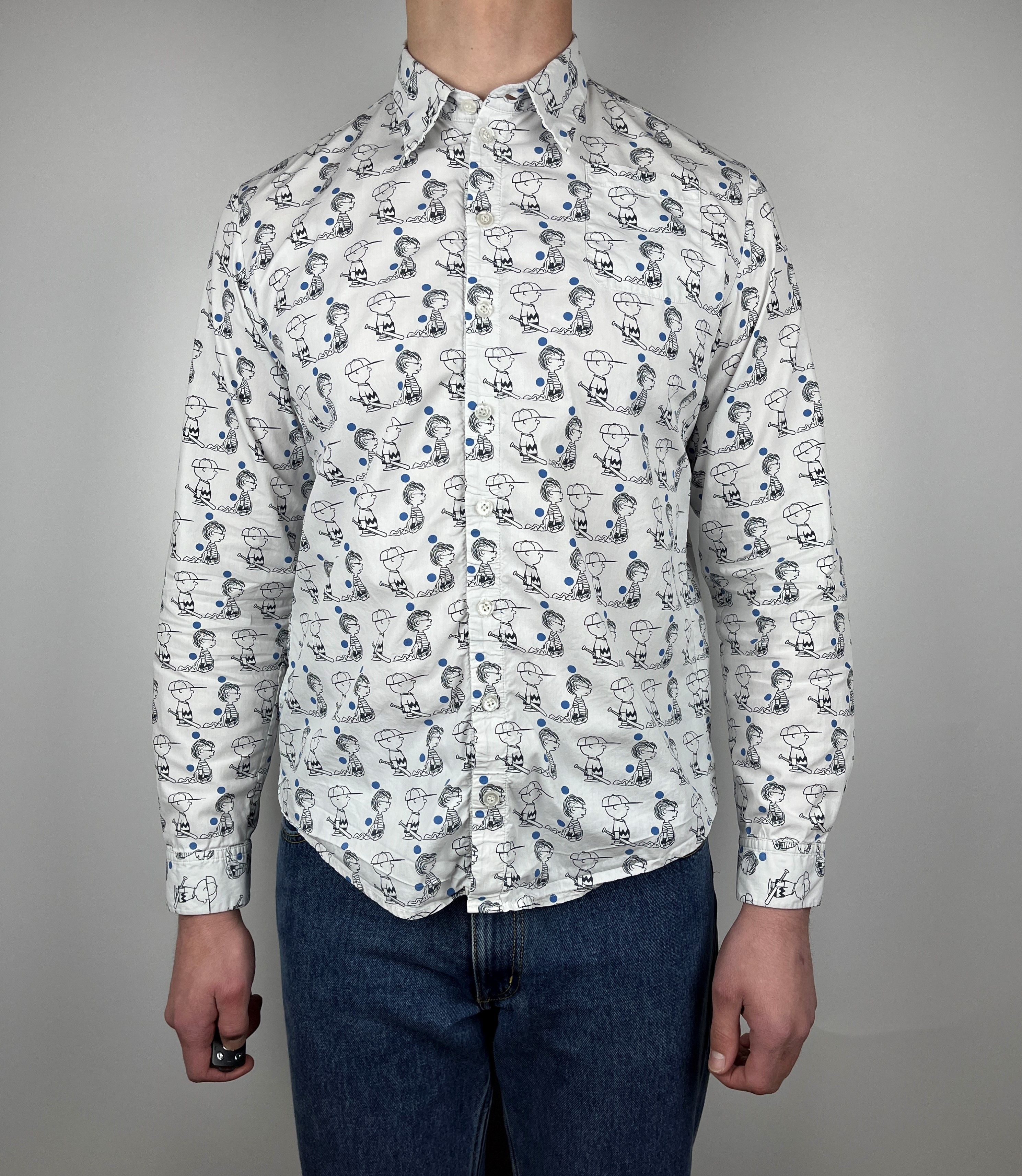 Peanuts Peter Jensen x Peanuts Long Sleeve Shirt Size fits to M Size US M / EU 48-50 / 2 - 2 Thumbnail