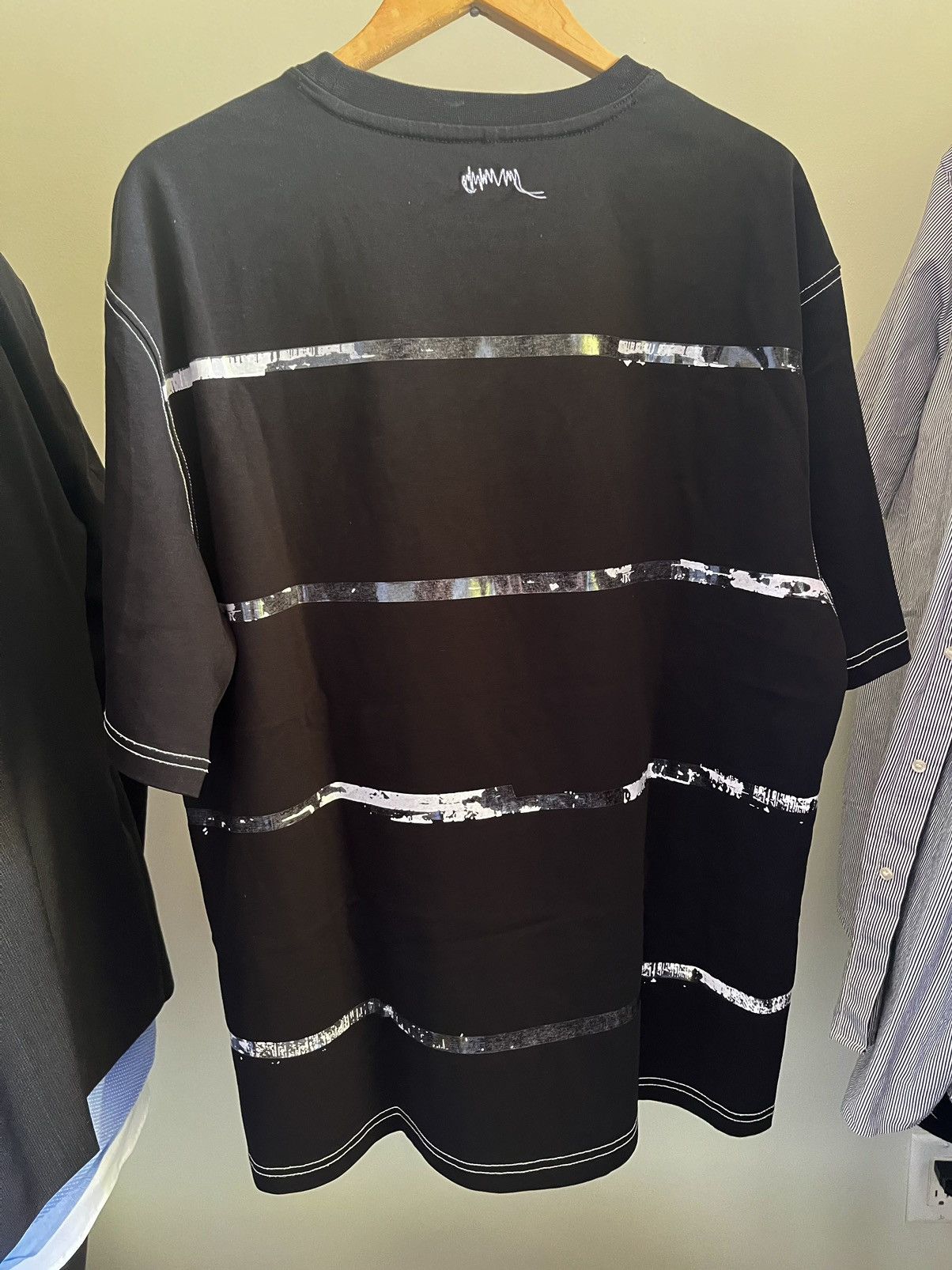 Ader Error Ader Error Black Tape Tee SS21 Size US L / EU 52-54 / 3 - 2 Thumbnail