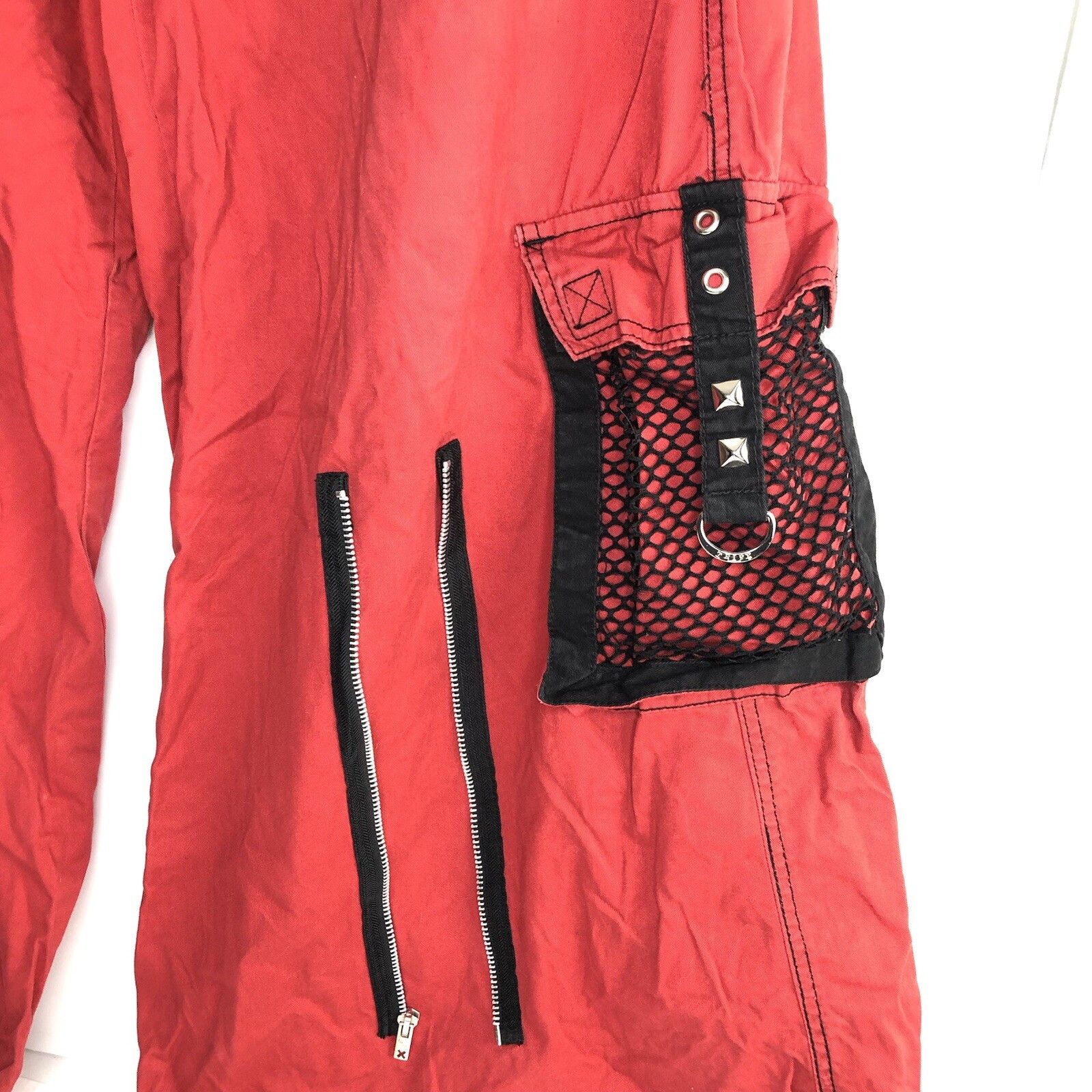 Tripp NYC Tripp NYC Y2K Baggy Bondage Red Pants L Goth Grunge Punk Size US 36 / EU 52 - 5 Thumbnail