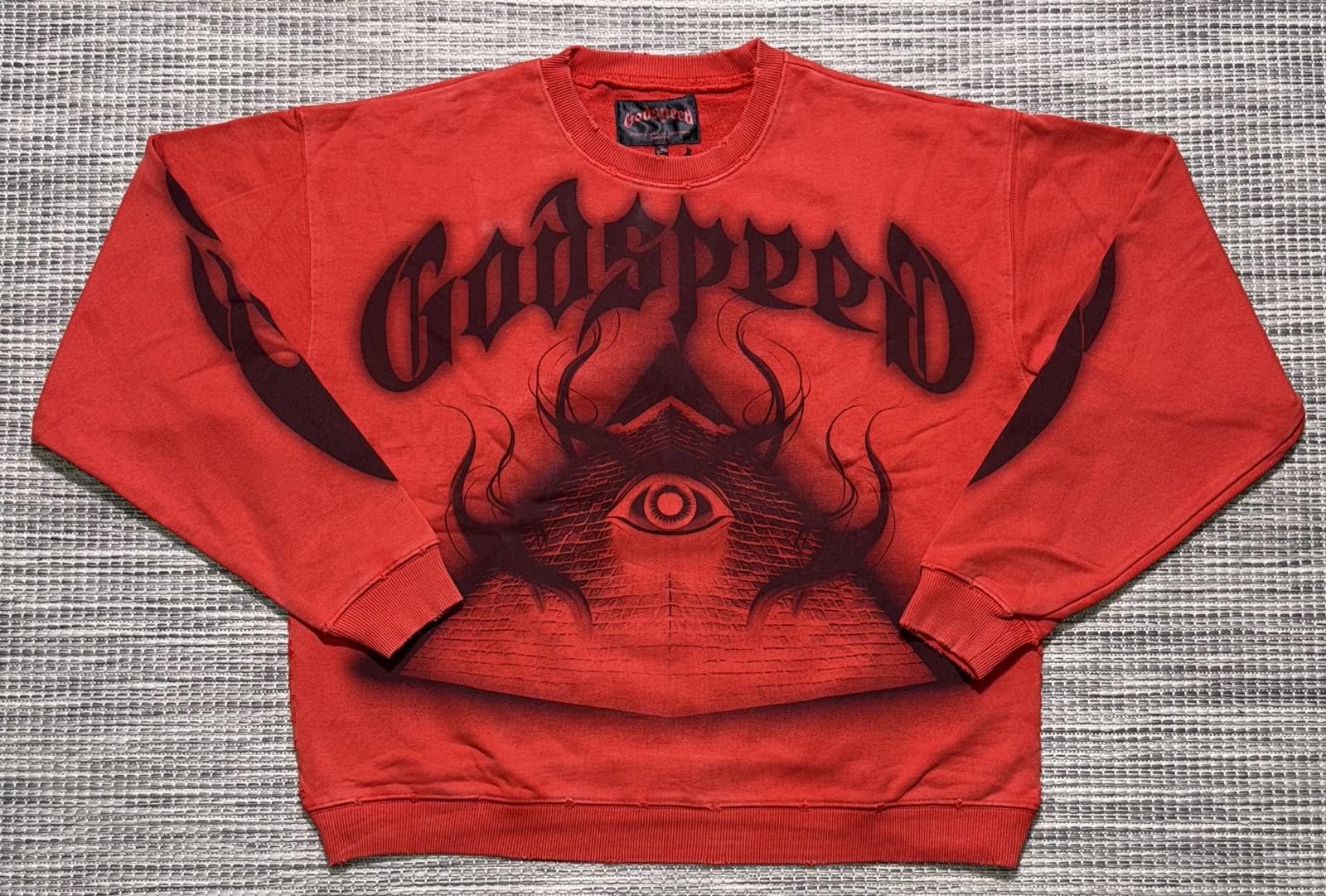 Godspeed Godspeed Red E-O-P Sweatshirt Size US XXL / EU 58 / 5 - 1 Thumbnail