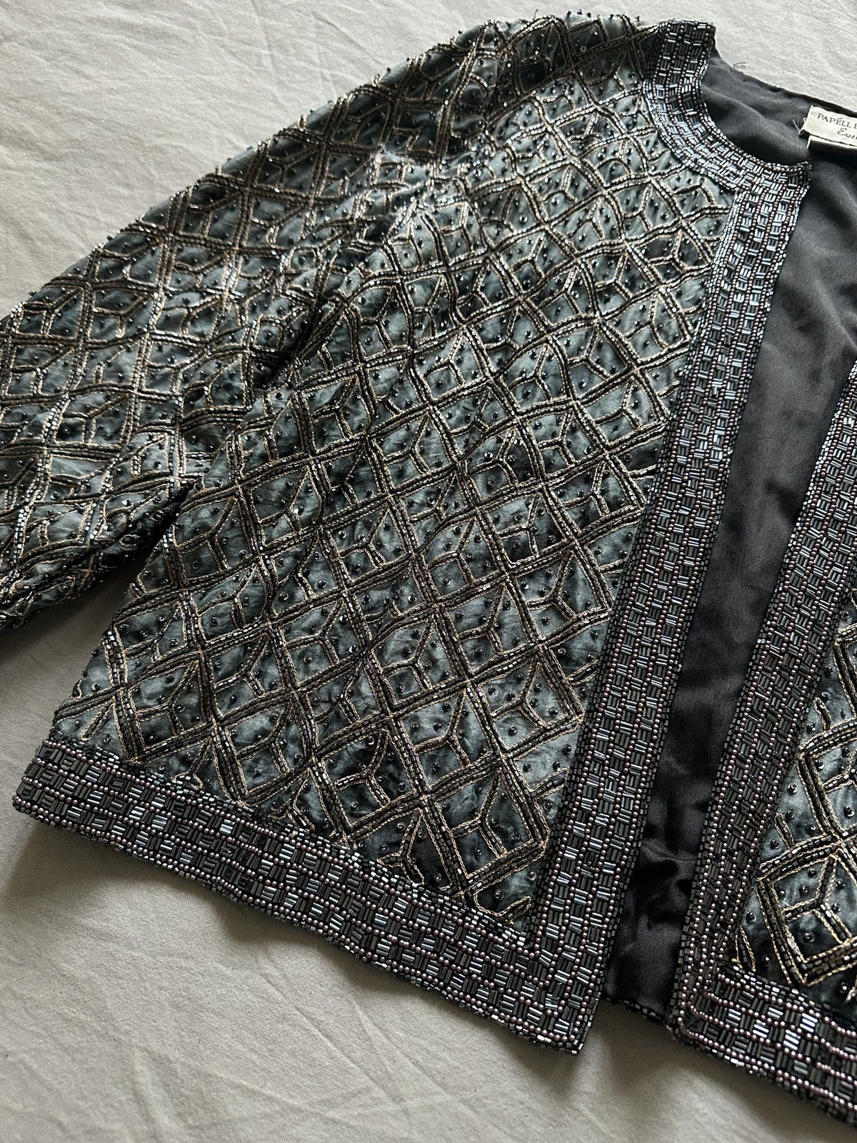 Other Silk Cropped Jacket Size XL / US 12-14 / IT 48-50 - 2 Thumbnail