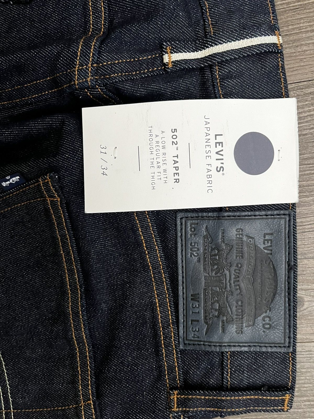 Levi's LEVIS RAW JAPANESE DENIM SELVEDGE 502 Size US 31 - 5 Thumbnail