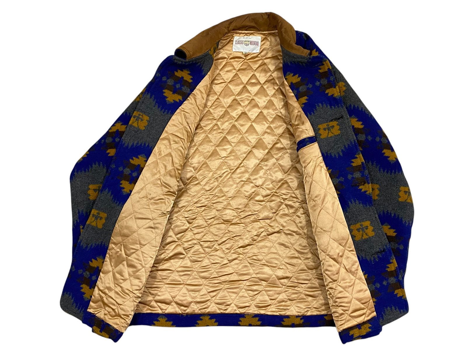 Vintage Vtg Classic Wool Jacket– Tribal Aztec Pattern Size US L / EU 52-54 / 3 - 10 Thumbnail