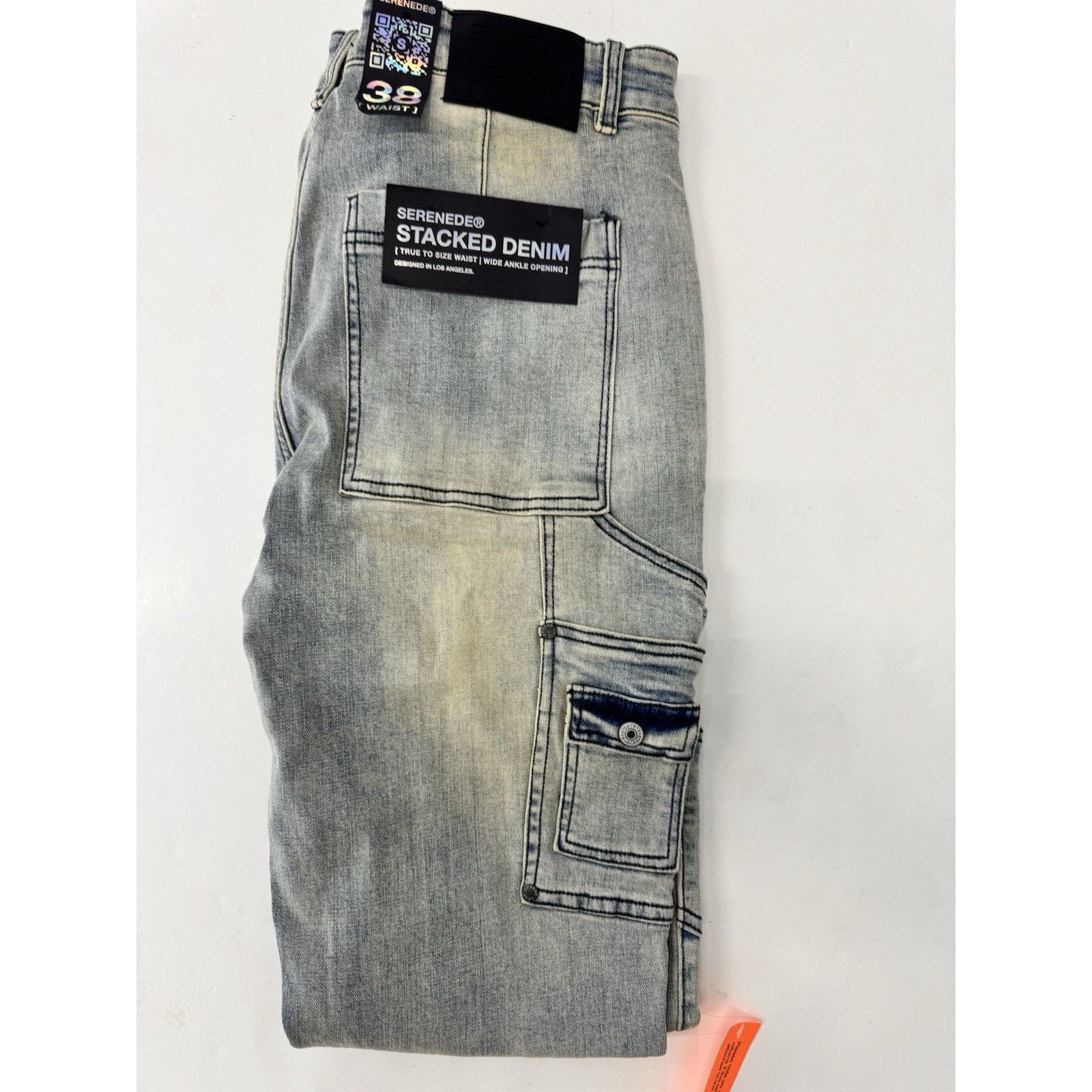 SERENEDE Serenede ICE Jeans Men's Fitted Denim In Blue Size 28 NWT