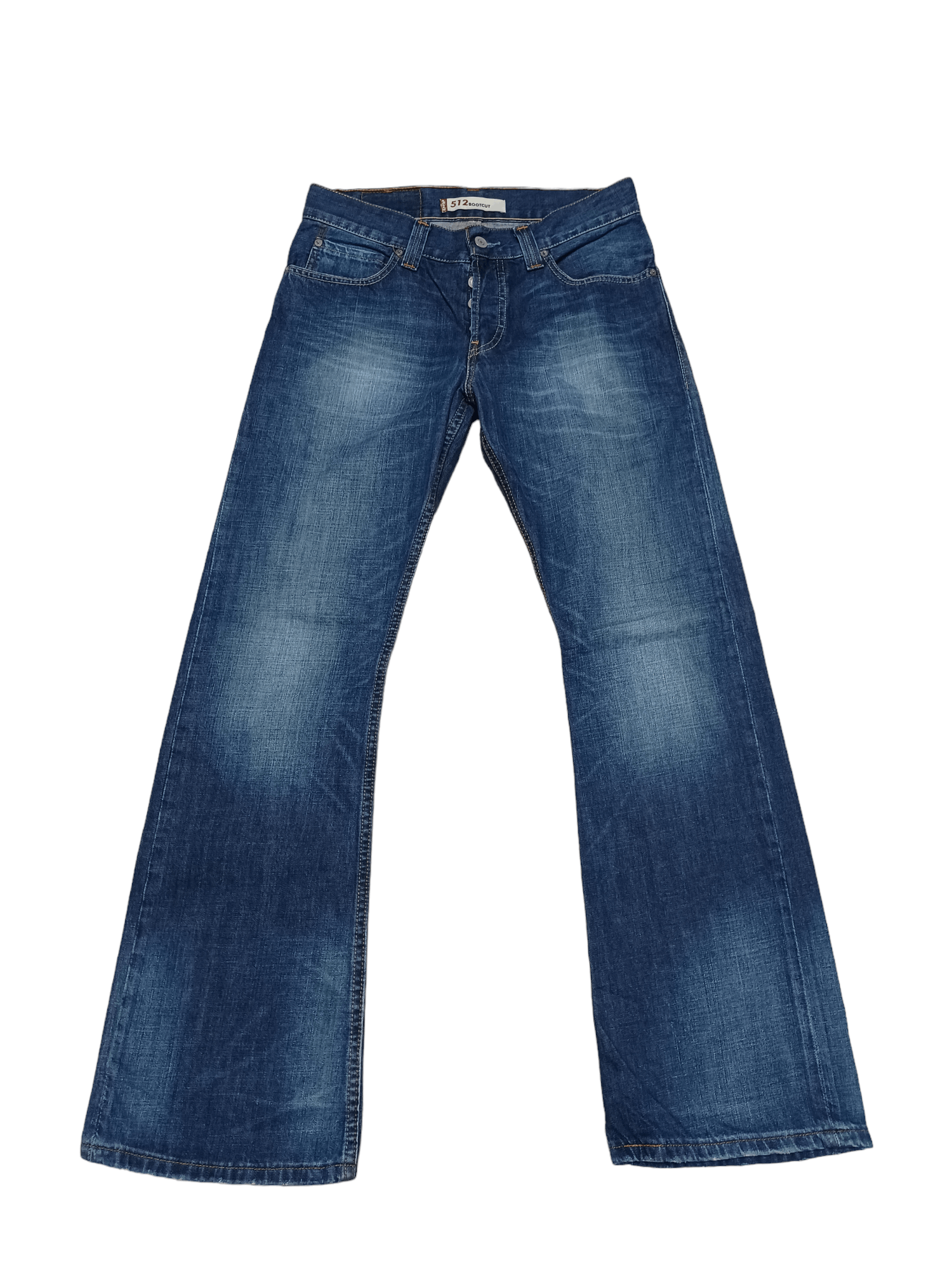 Pre-owned Avant Garde X Levis Vintage Clothing Vintage Levis 512 Bootcut Avantgarde Jeans Denim W30 L32 In Blue