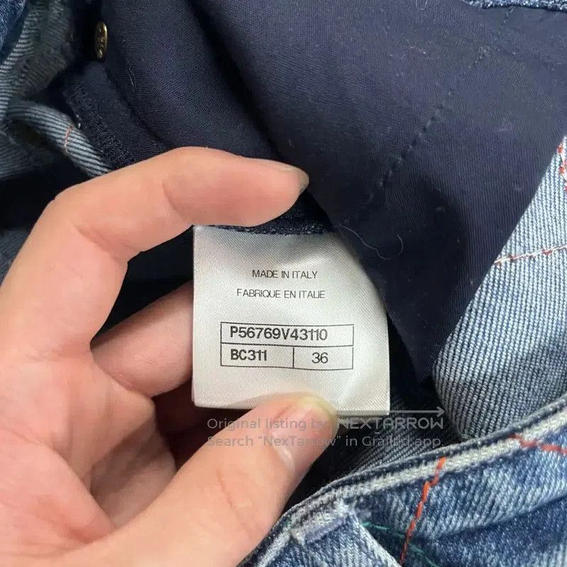 Chanel Chanel Blue Cotton Denim Pants Size S . Size 24" / US 00 / IT 34 - 4 Thumbnail