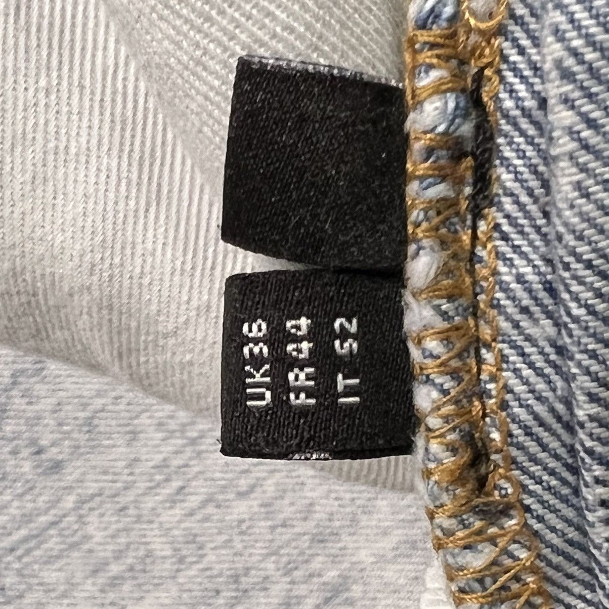 Amiri Amiri MX1 White Cracked Leather Patch Jeans Clay Indigo Size US 36 / EU 52 - 10 Thumbnail