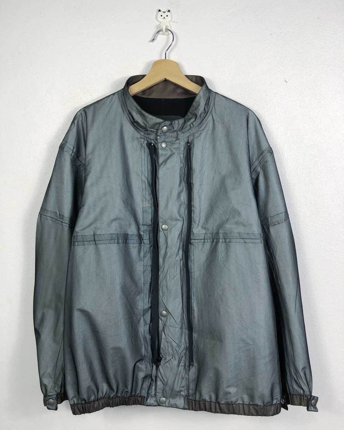 image of Bmw Goretex Zip Lined Motorcycle Jacket Made In Hungary in Grey, Men's (Size XL)