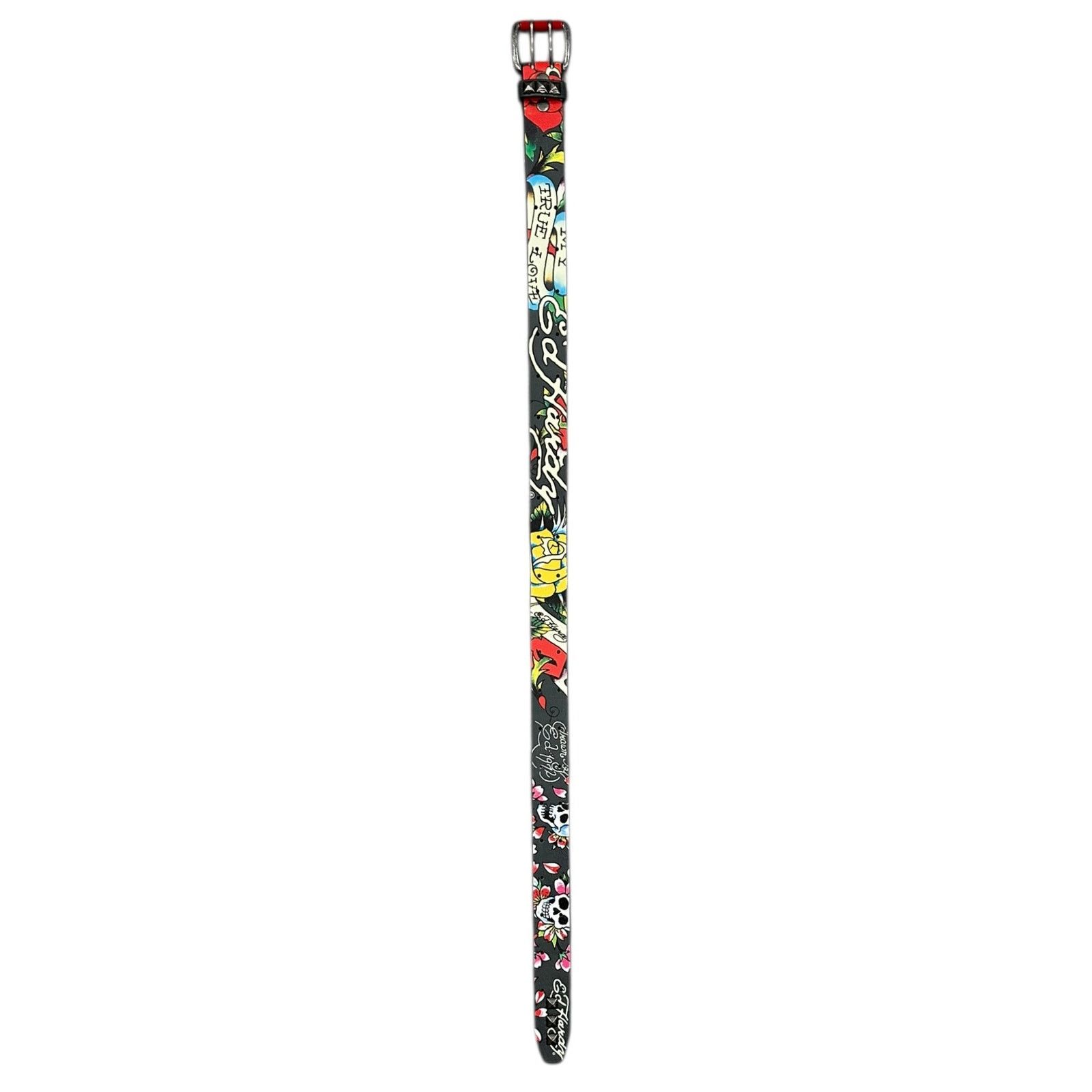 Ed Hardy Ed Hardy Men's My True Love Printed Tattoo Belt Size 42 - 5 Thumbnail
