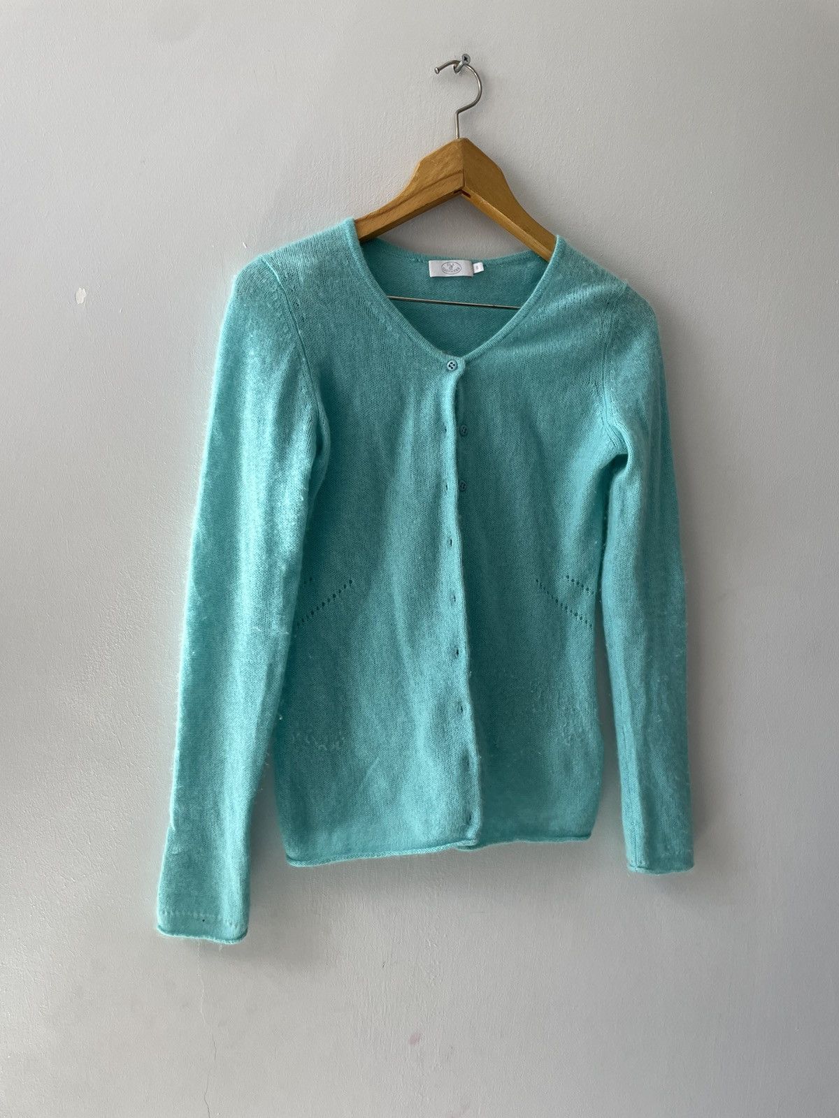 Vintage Silk and cashmere cardigan Size S / US 4 / IT 40 - 2 Thumbnail