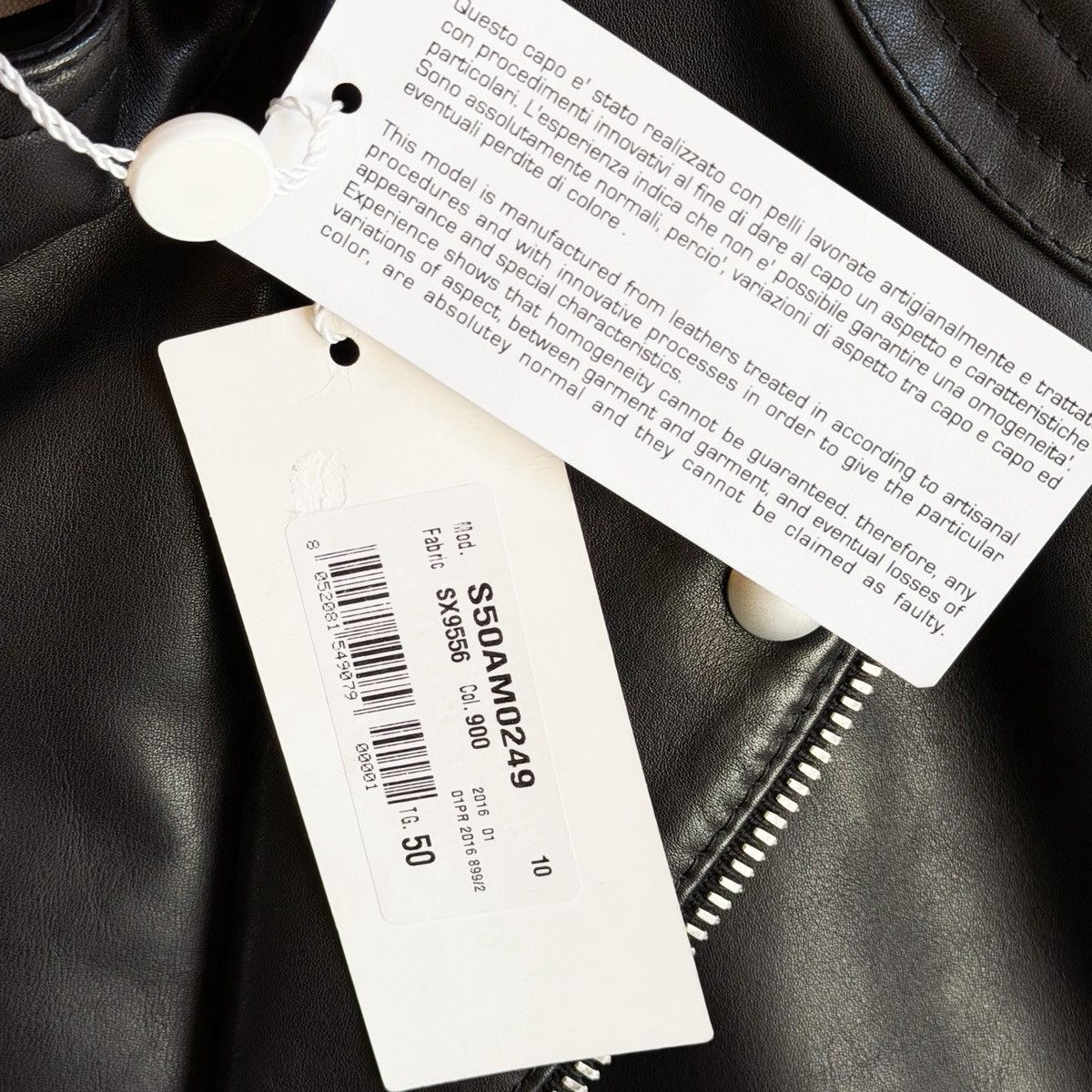 Maison Margiela Maison Margiela SS16 Matte Black Calf Leather Biker Jacket Size US L / EU 52-54 / 3 - 6 Thumbnail