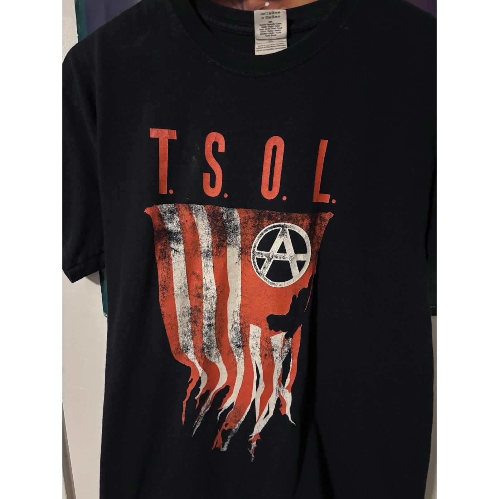 Vintage TSOL Band M Black Y2k Size US XL / EU 56 / 4 - 3 Thumbnail