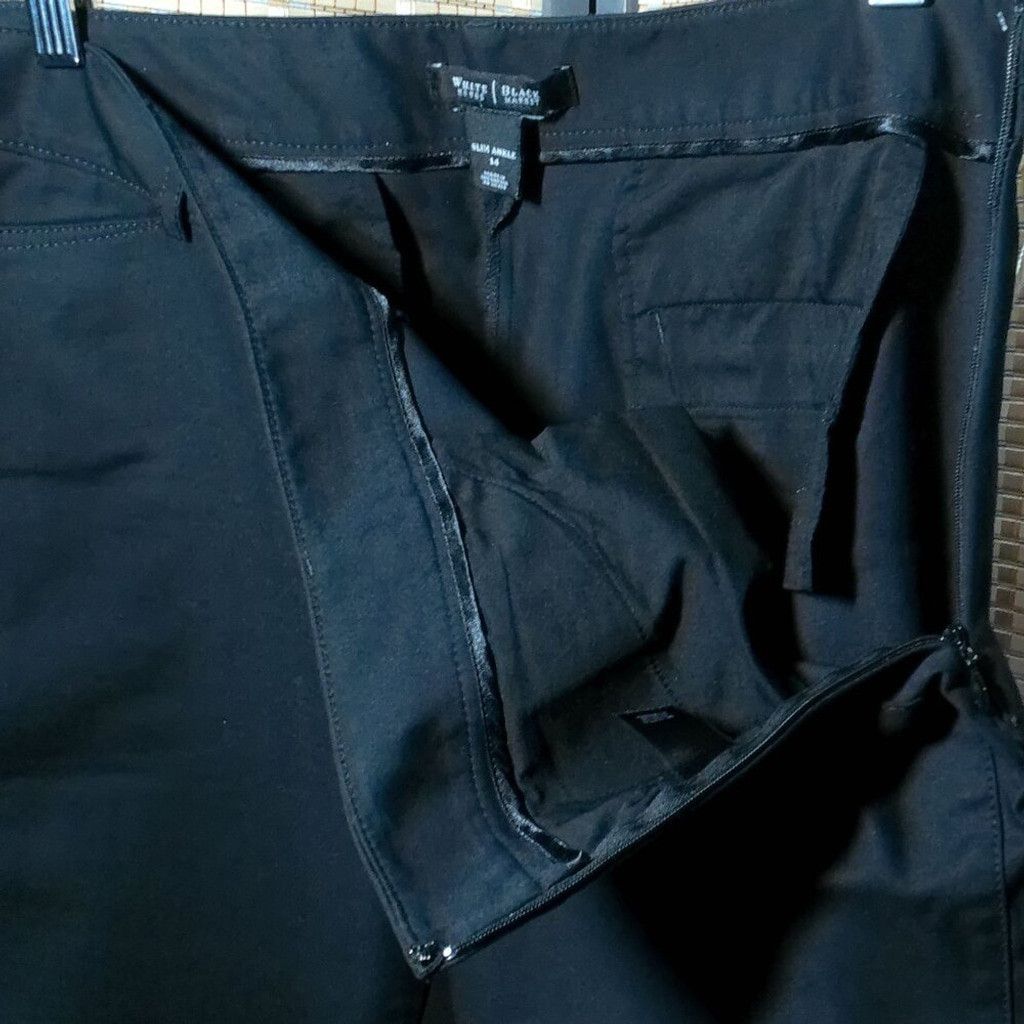 White House Black Market WHBM Black Slim Ankle Pant Size 36" / US 14 / IT 50 - 3 Thumbnail