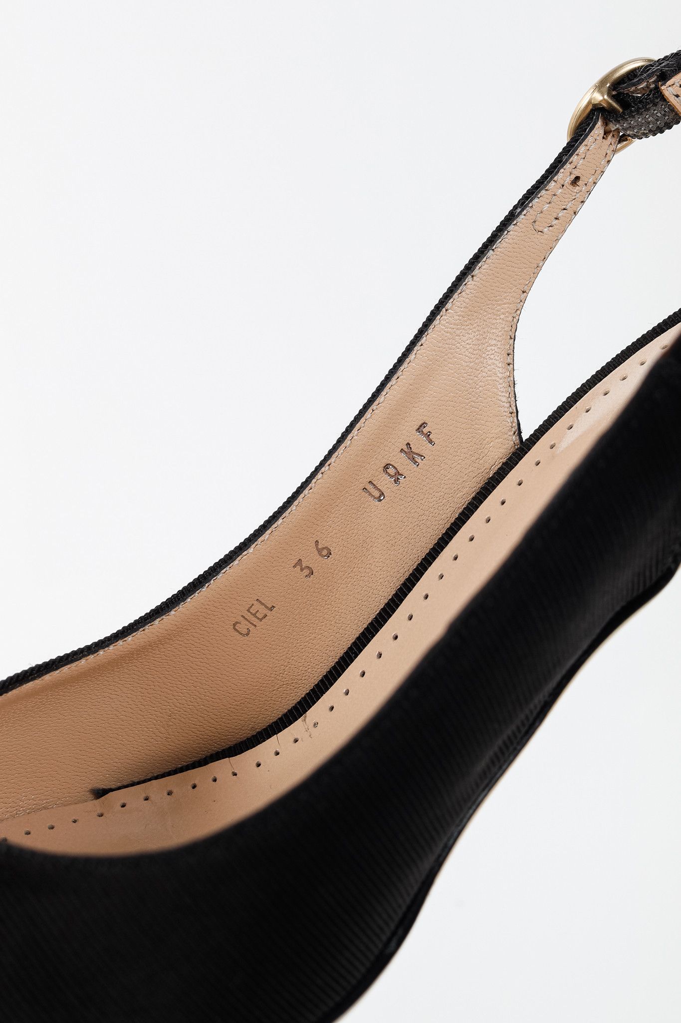 Bally Bally Ciel Black Fabric Slingback Pointed-Toe Heels Size US 5.5 / IT 35.5 - 11 Thumbnail