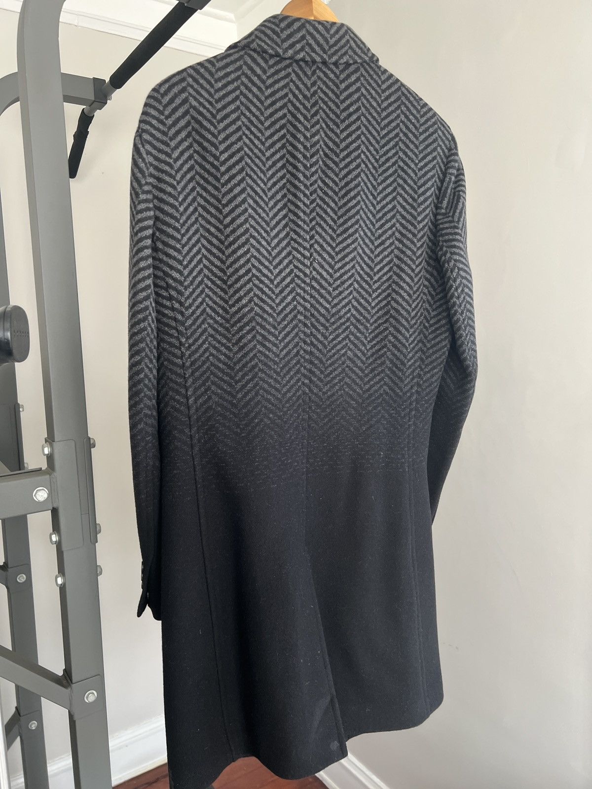 Neil Barrett Neil Barrett Ombre Herringbone Overcoat Size US M / EU 48-50 / 2 - 5 Thumbnail