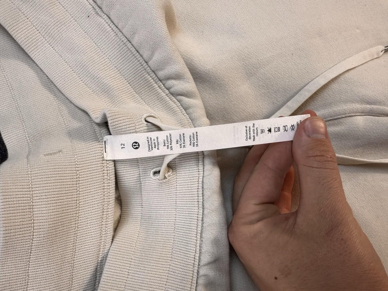 Lululemon Lululemon Scuba High-Rise Women’s Sz 12 Ivory Joggers Size 34" / US 12 / IT 48 - 4 Thumbnail