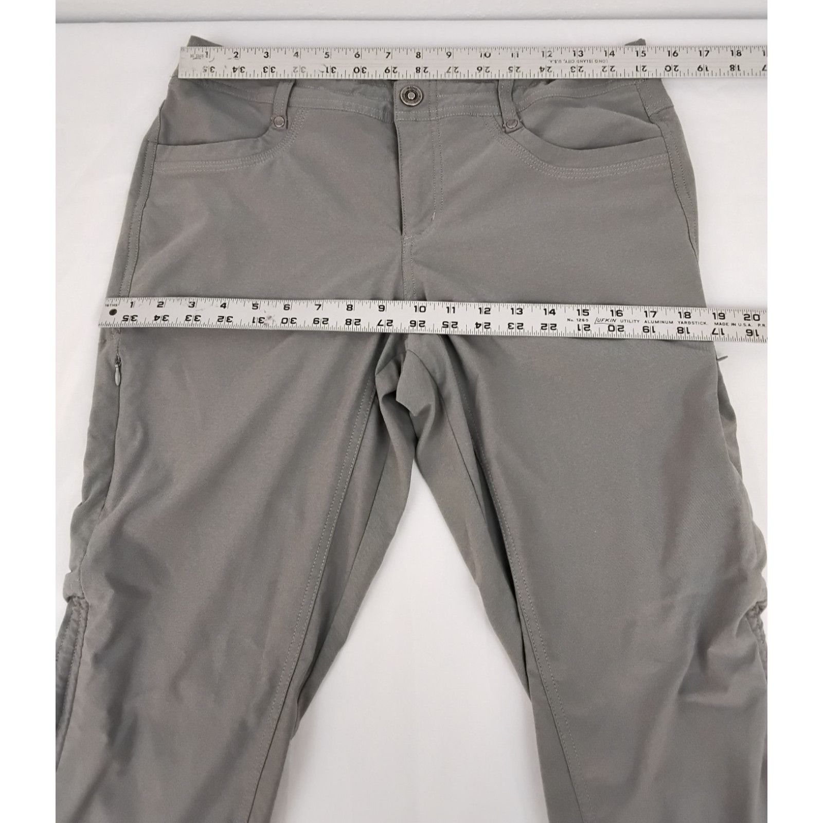 Kuhl Kuhl Hiking Pants Women's 8 Long 30x32 Gray Ruched Legs Size 30" / US 8 / IT 44 - 5 Thumbnail