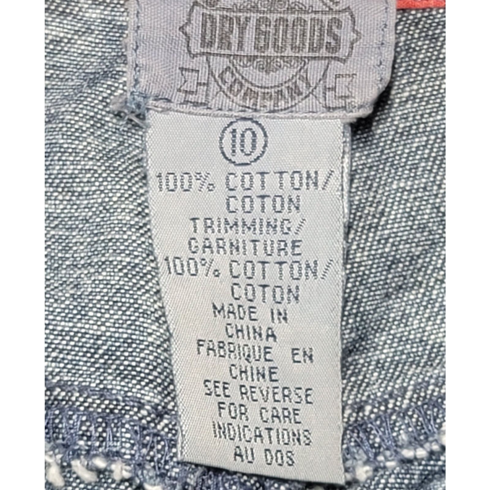 Other Cambridge Dry Goods Blue Button Fly Jeans 10 Straight Leg Size 32" / US 10 / IT 46 - 3 Thumbnail