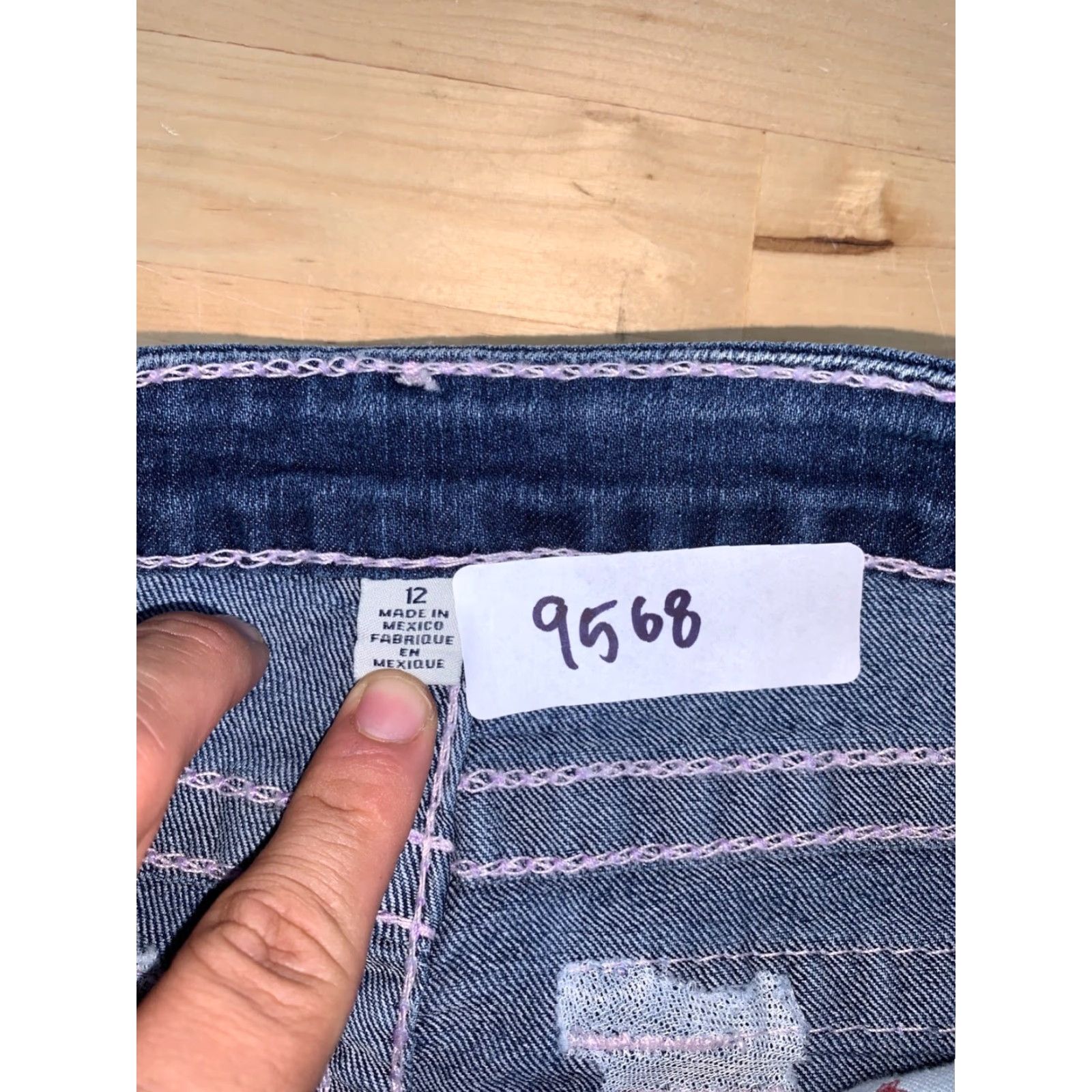 True Religion True Religion Jeans Skinny Blue Denim Womens 12 Slim Regular Blue Logo Pockets Zipper City USA 2010s Ladies Size 34" / US 12 / IT 48 - 3 Thumbnail