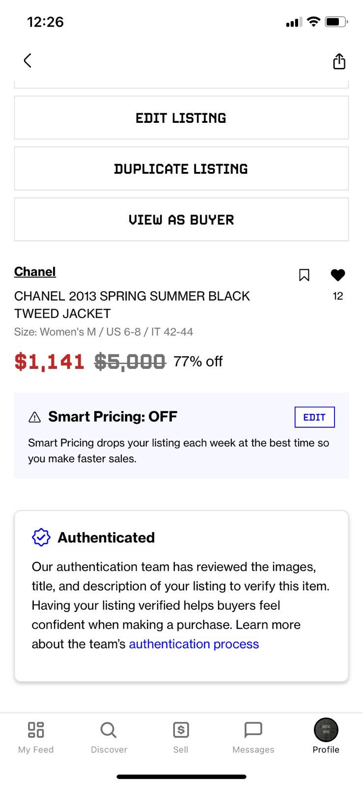 Chanel CHANEL 2013 Spring Summer Black Tweed Coat Jacket Size M / US 6-8 / IT 42-44 - 23 Thumbnail