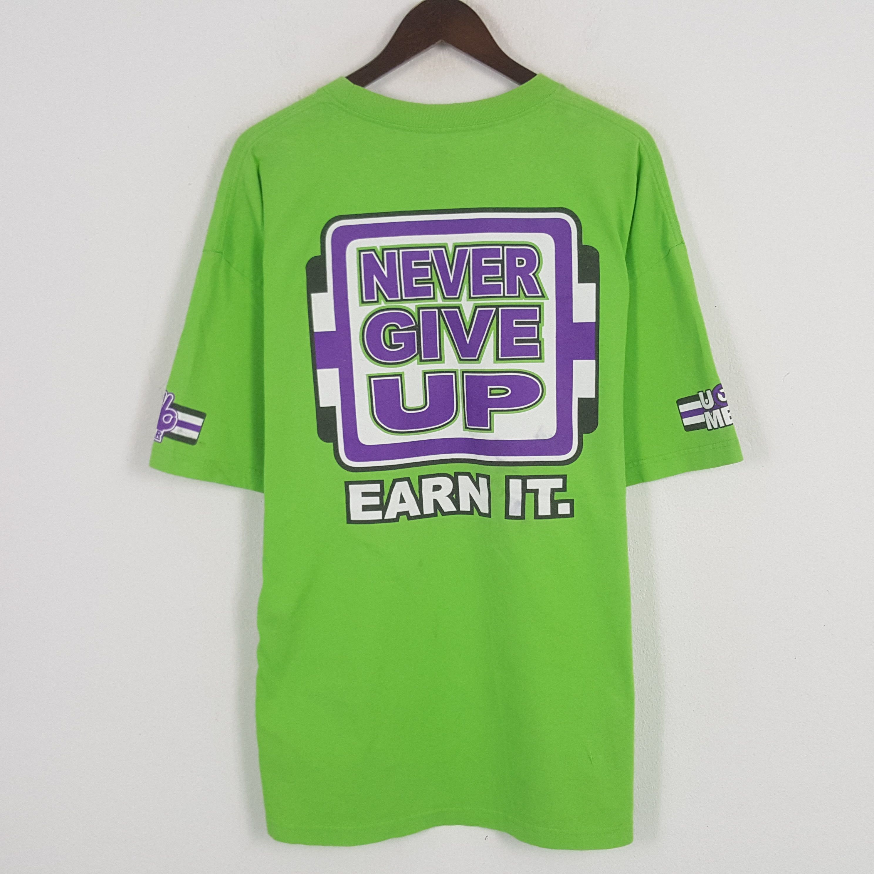 Designer Vintage John Cena Respect Wwe Style Tshirt Size US XL / EU 56 / 4 - 3 Thumbnail