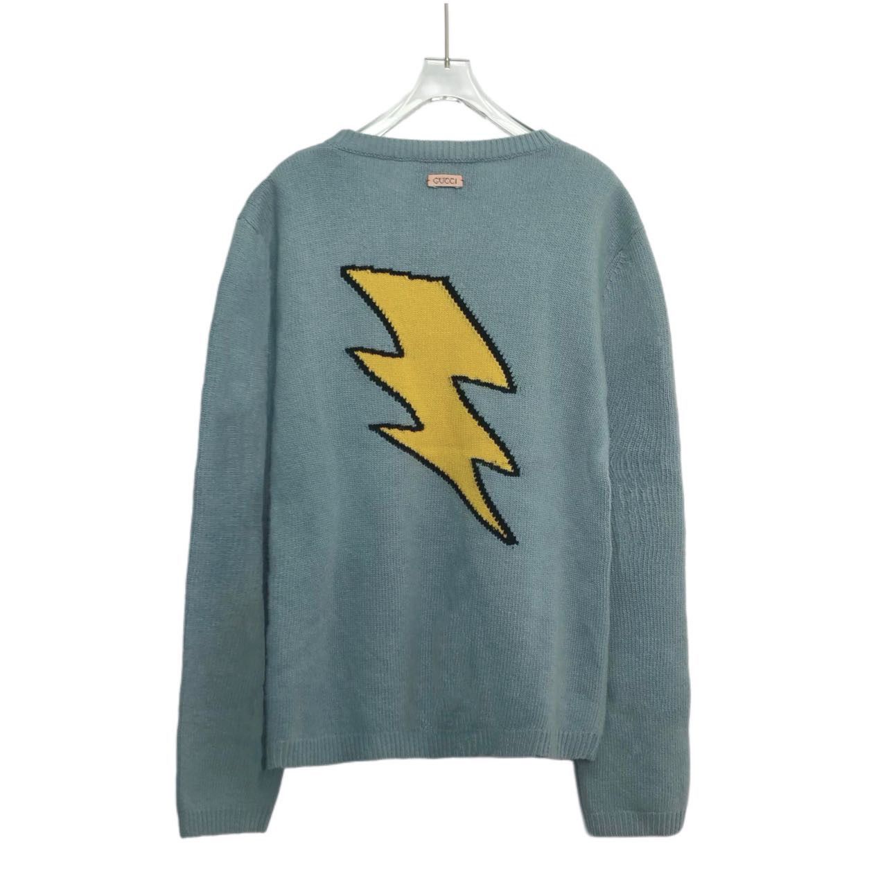 Gucci Gucci Snake Embroidered Knit Sweater K26WX Size L / US 10 / IT 46 - 2 Thumbnail