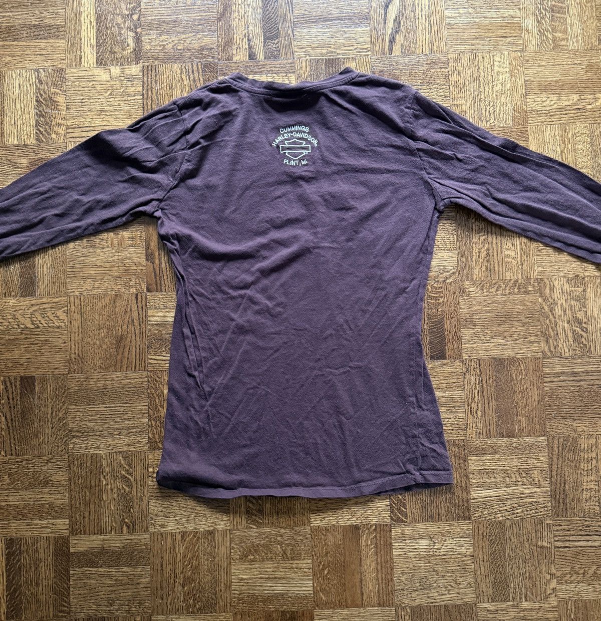 Harley Davidson Vintage Y2K Harley Davidson Embroidered Script Tee Size L / US 10 / IT 46 - 6 Thumbnail