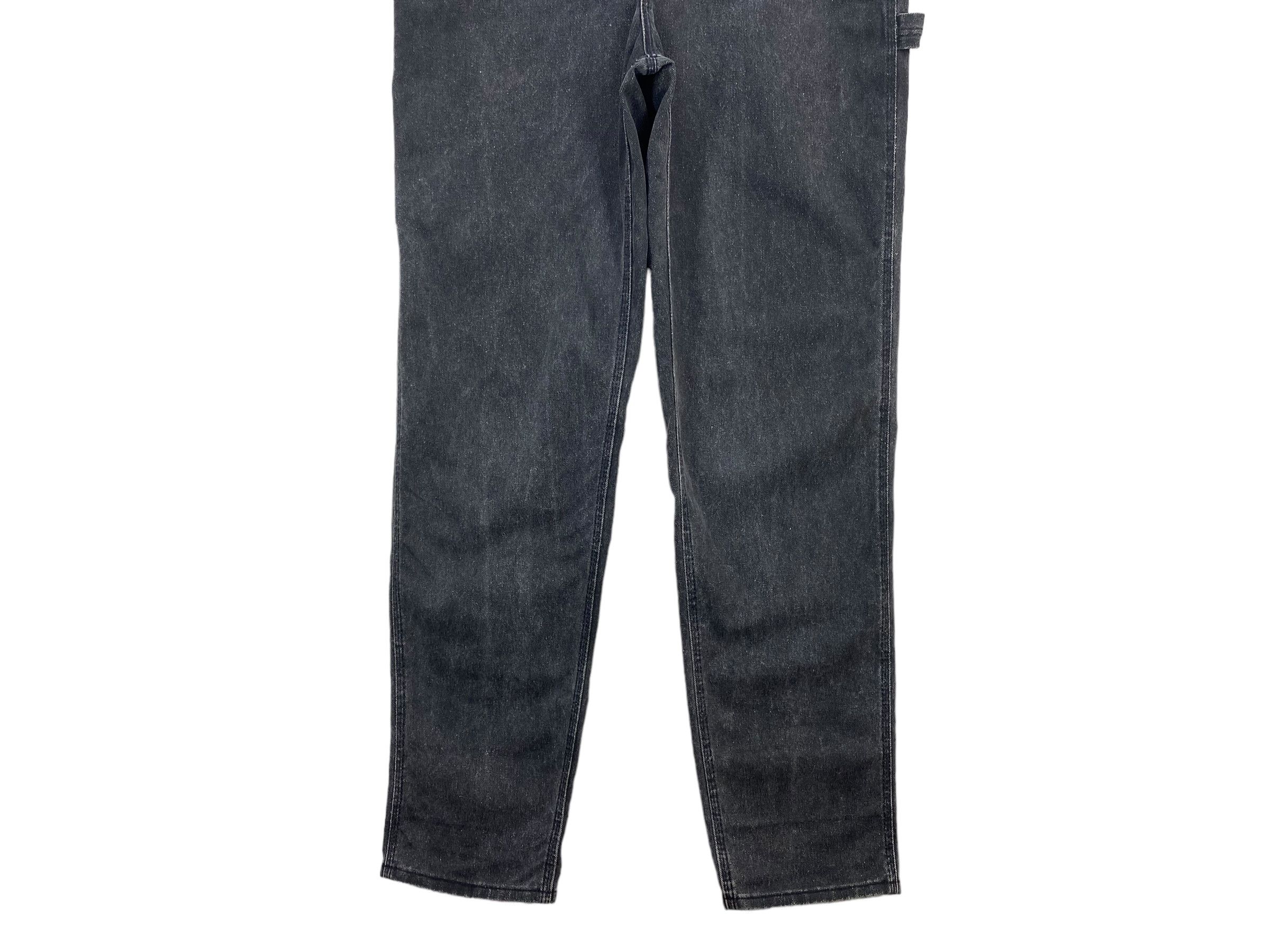 Cherokee × Vintage Cherokee Carpenter Bib Overalls Black Light Wash Jeans Size US 39 - 5 Thumbnail