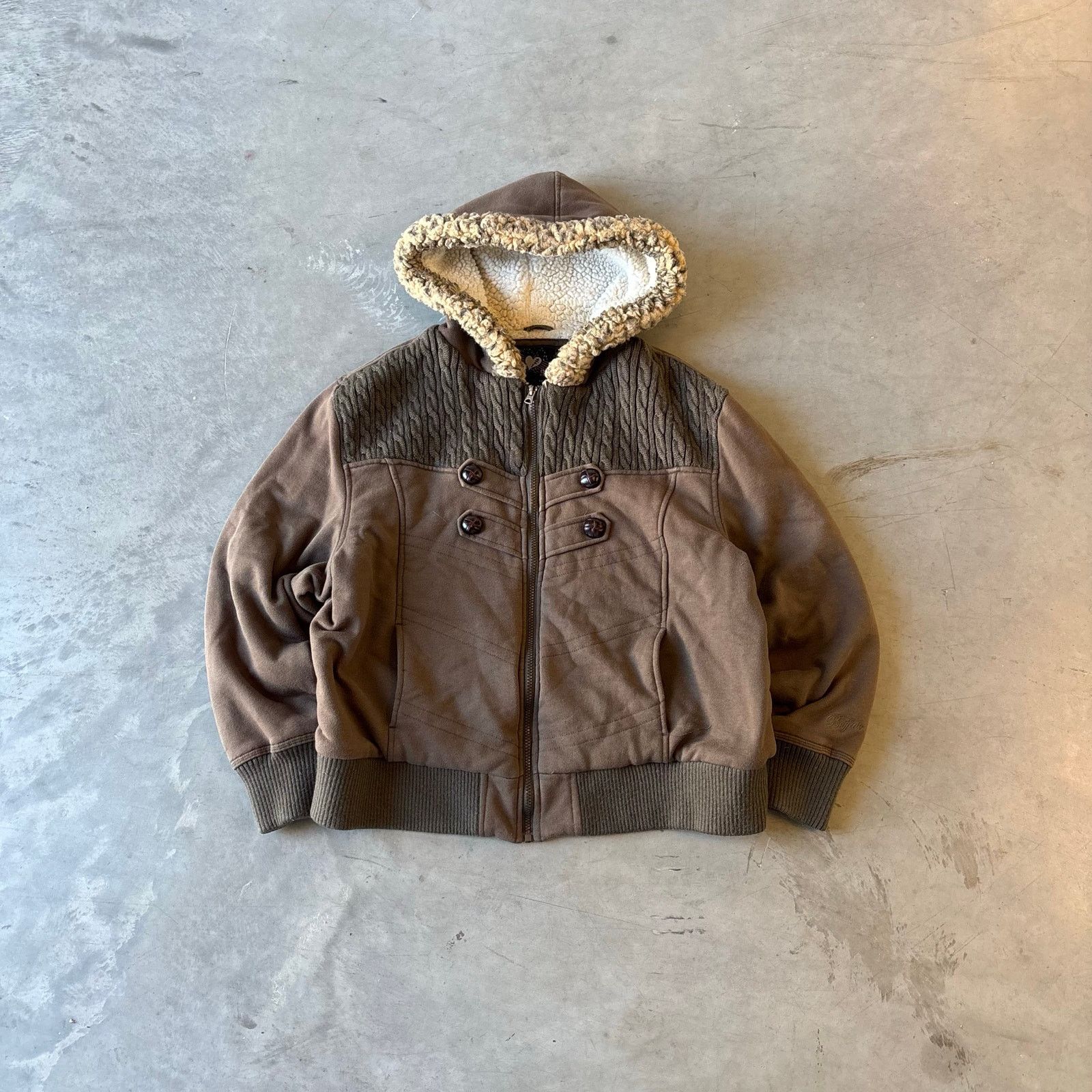 Vintage y2k brown earthtone fur jacket Size US S / EU 44-46 / 1 - 1 Thumbnail