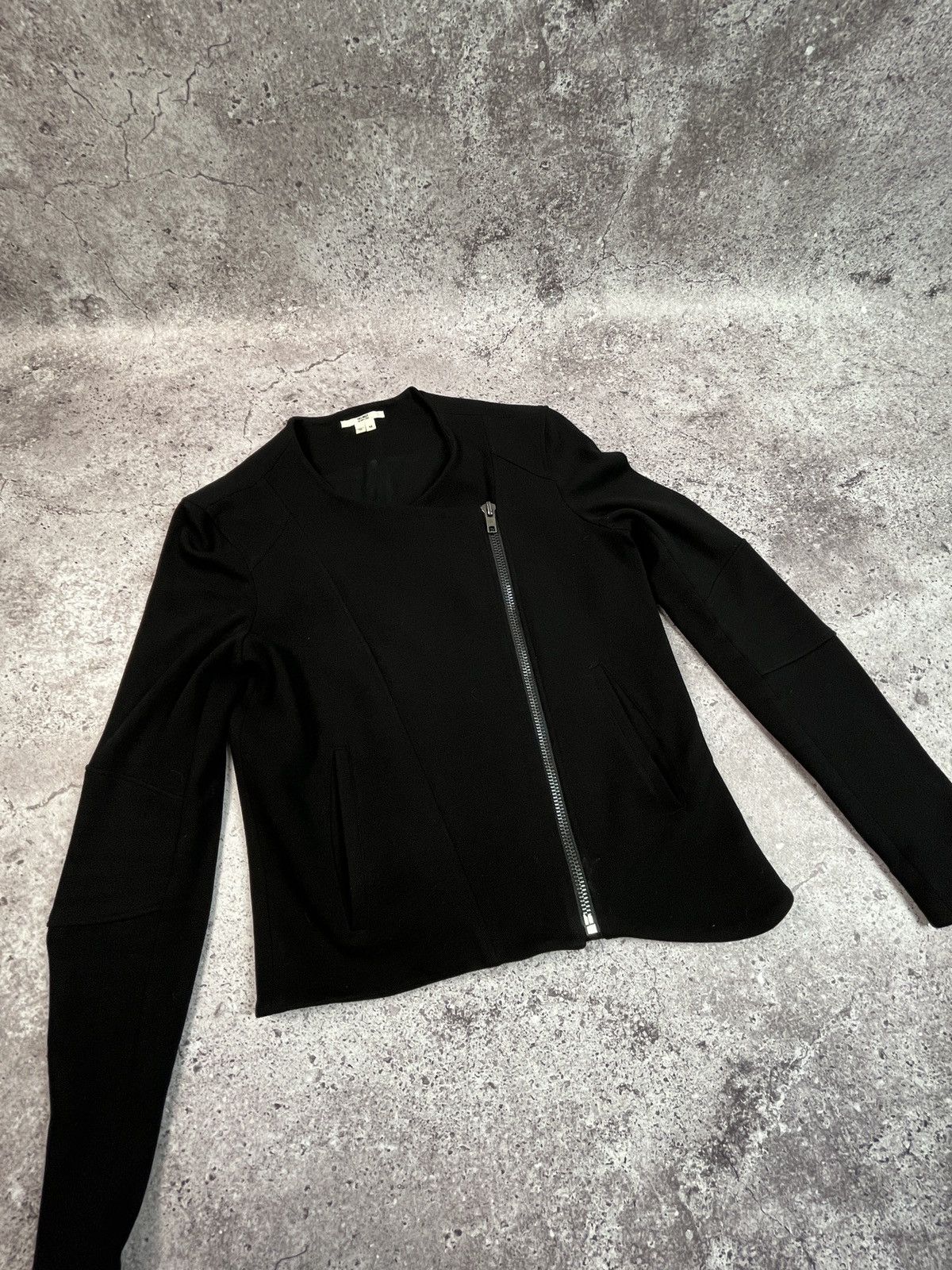 Helmut Lang Asymmetrical Biker Jacket Size M / US 6-8 / IT 42-44 - 7 Thumbnail