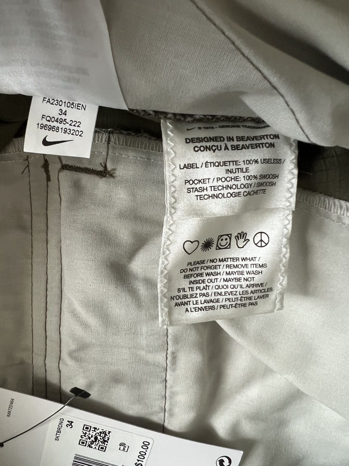 Nike Nike SB Kearny Skateboarding Cargo Pants Olive Green Size US 34 / EU 50 - 16 Thumbnail