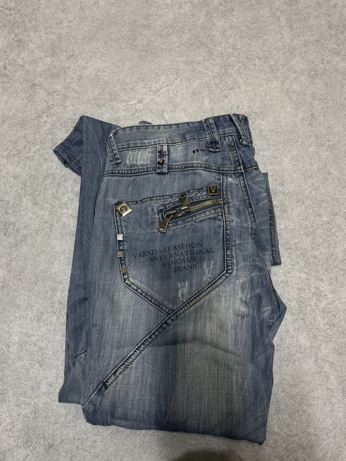 If Six Was Nine × Japanese Brand × Le Grande Bleu (L.G.B.) Y2K Distress Cuffs Denim IFSIXWASNINE Style Size US 33 - 11 Thumbnail