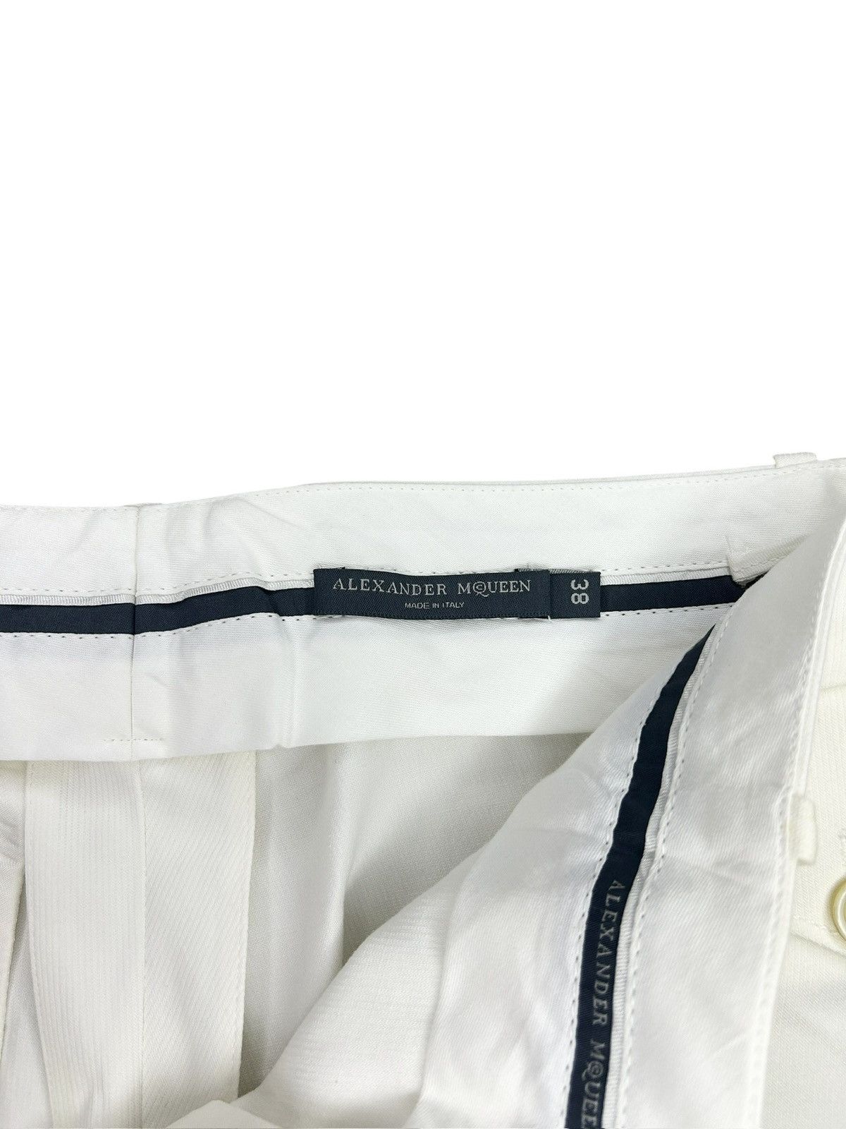 Alexander McQueen S/S 07 Cotton Trousers Size 26" / US 2 / IT 38 - 3 Thumbnail