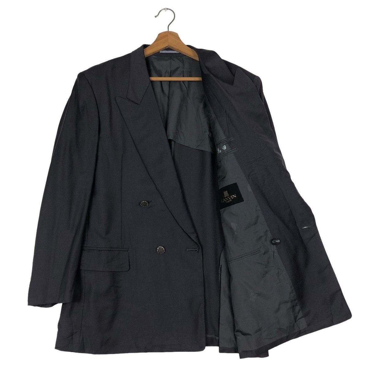 Japanese Brand 🔥Vintage Lanvin Paris Casual Coats Jacket Double Breast Size US M / EU 48-50 / 2 - 11 Thumbnail