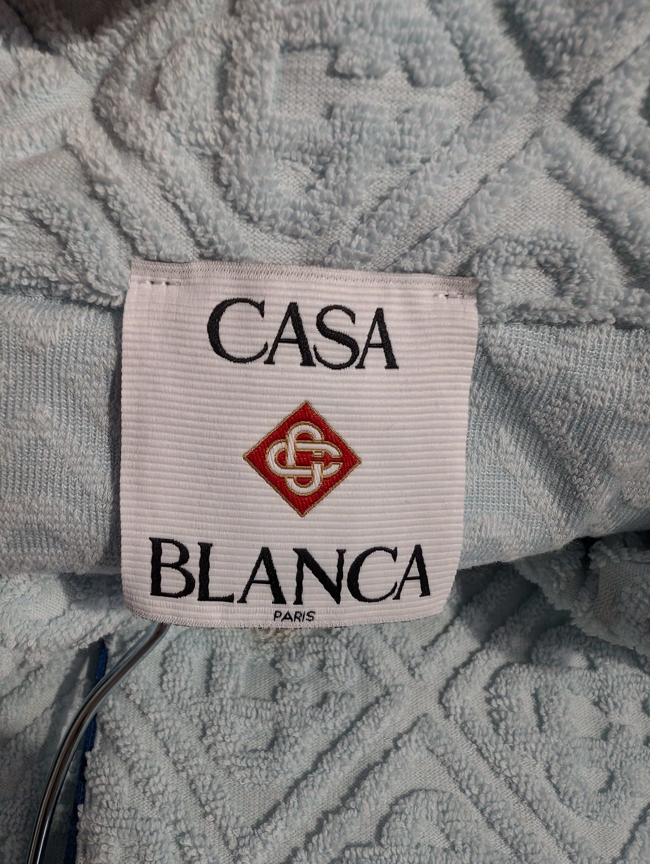 Casablanca o1rshd1 DUP / Towelling Monogram Collar Shirt in Light Blue Size US S / EU 44-46 / 1 - 13 Thumbnail