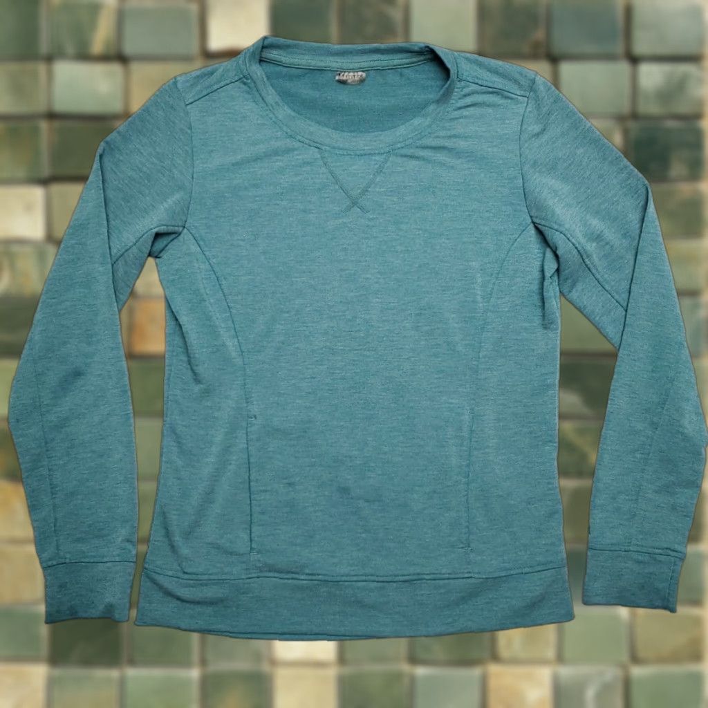 Marmot VINTAGE Marmot Crewneck Womens S Green Pullover Long Sleeve Performance Kangaroo Top Size S / US 4 / IT 40 - 1 Thumbnail