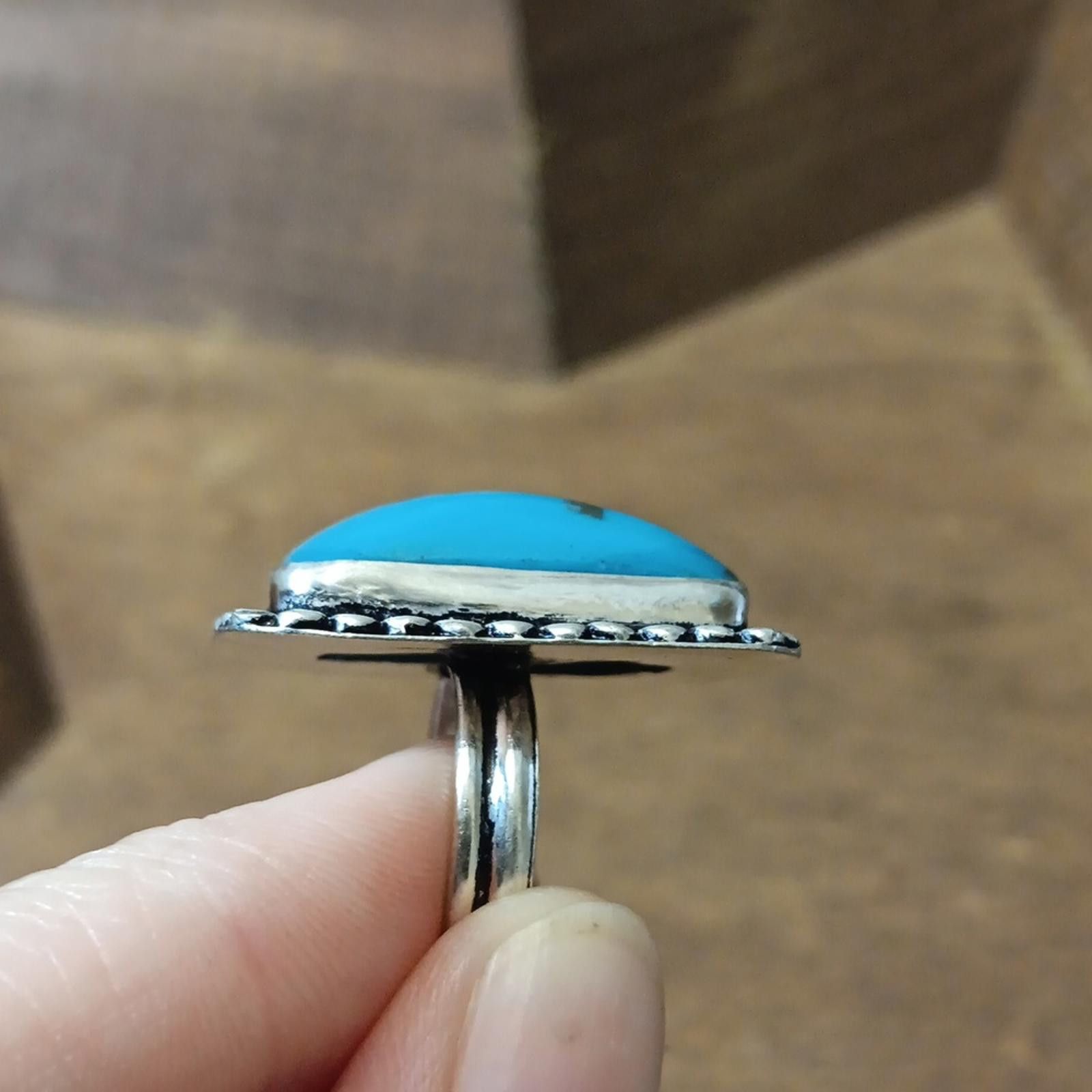 Designer Persisn Turquoise Ring Size ONE SIZE - 4 Thumbnail